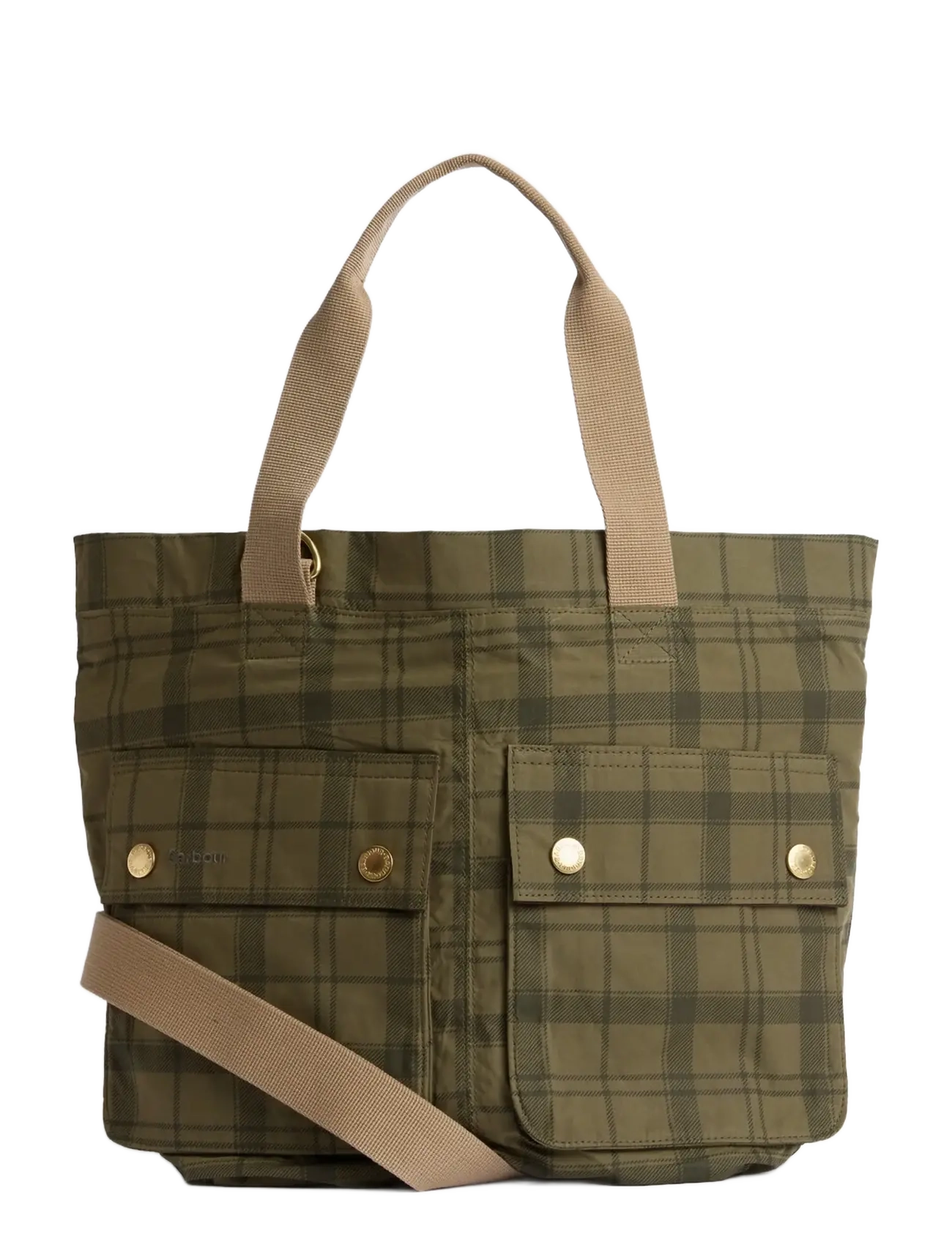 Barbour Barbour Tport Carry al - Shoppers - DUSKY GREEN TARTAN / khaki/green