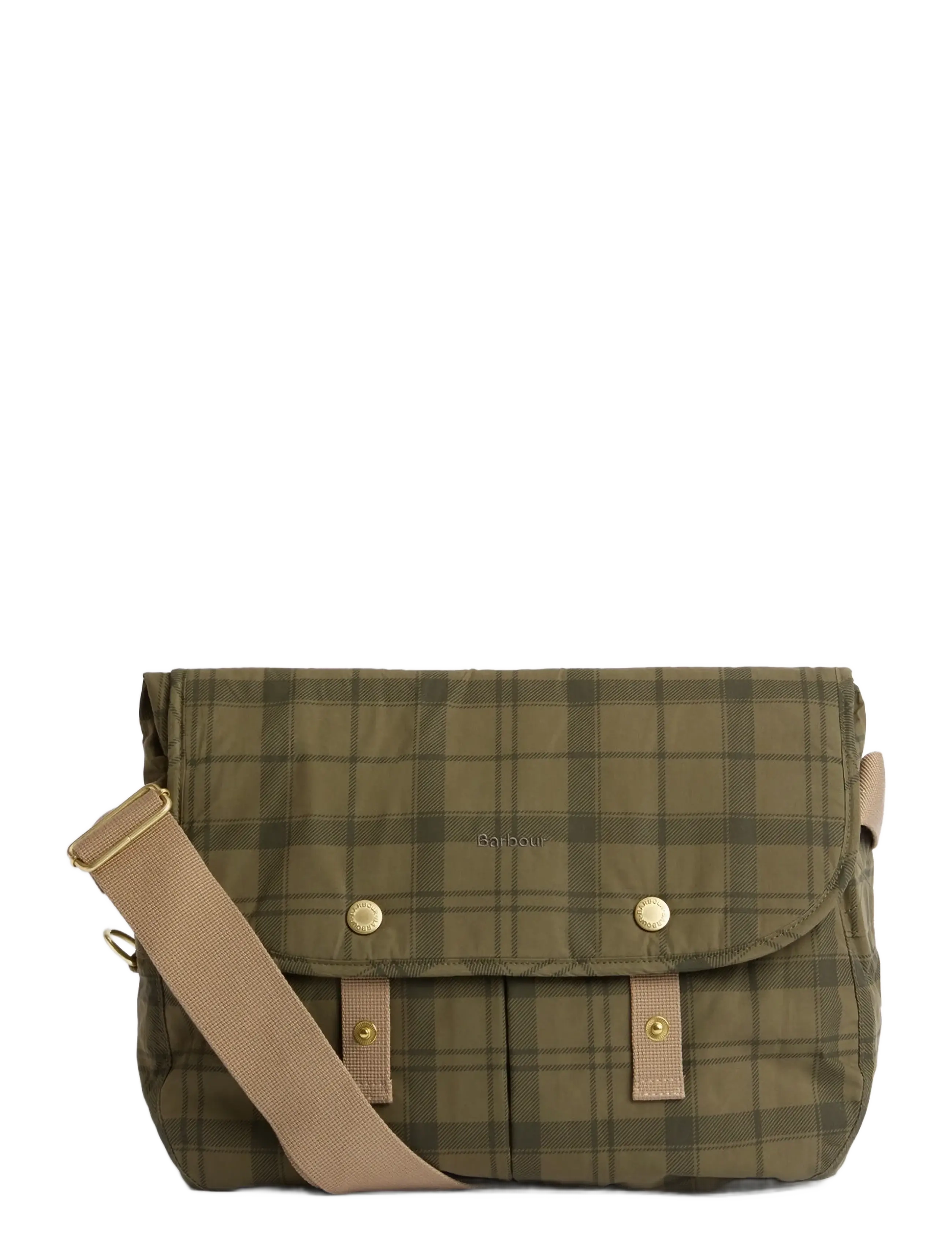 Barbour Barbour Transport Riev - Crossbody Bags - DUSKY GREEN TARTAN / khaki/green