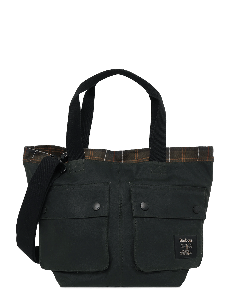Barbour - Barbour Field Wax Carry All Tote Bag - kandekotid - sage/classic - 0