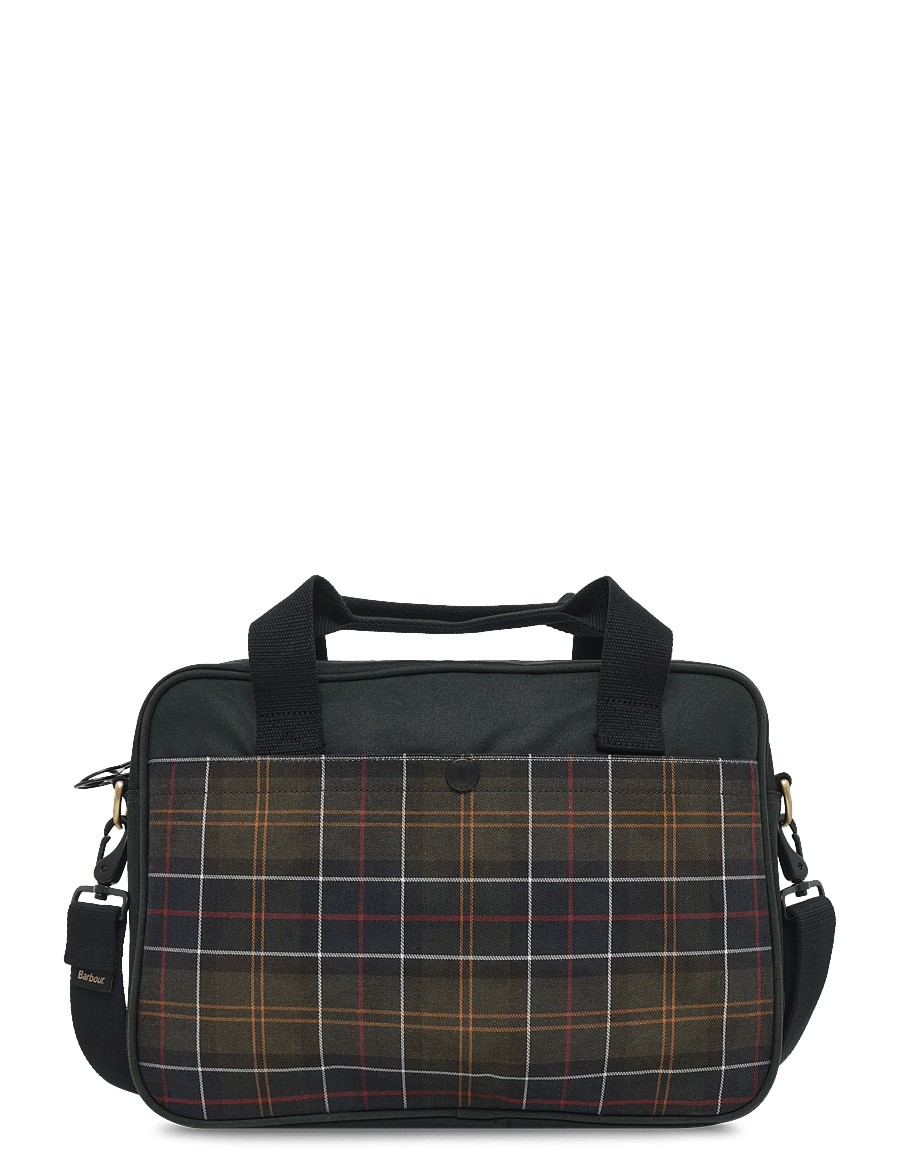 Barbour - Barbour Field Wax Laptop Crossbody Bag - sage - 1