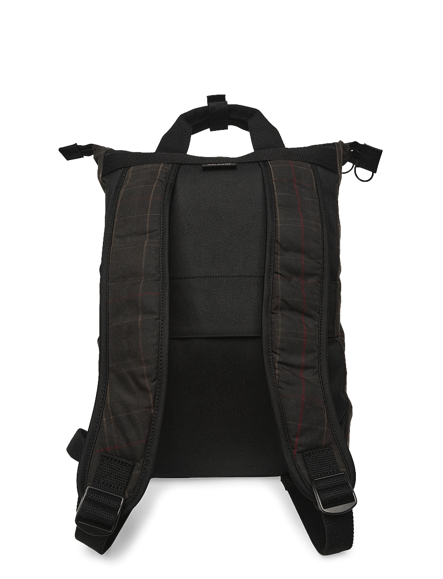 Barbour - Barbour Field Tartan Wax Backpack - business backpacks - dark classic tartan - 1