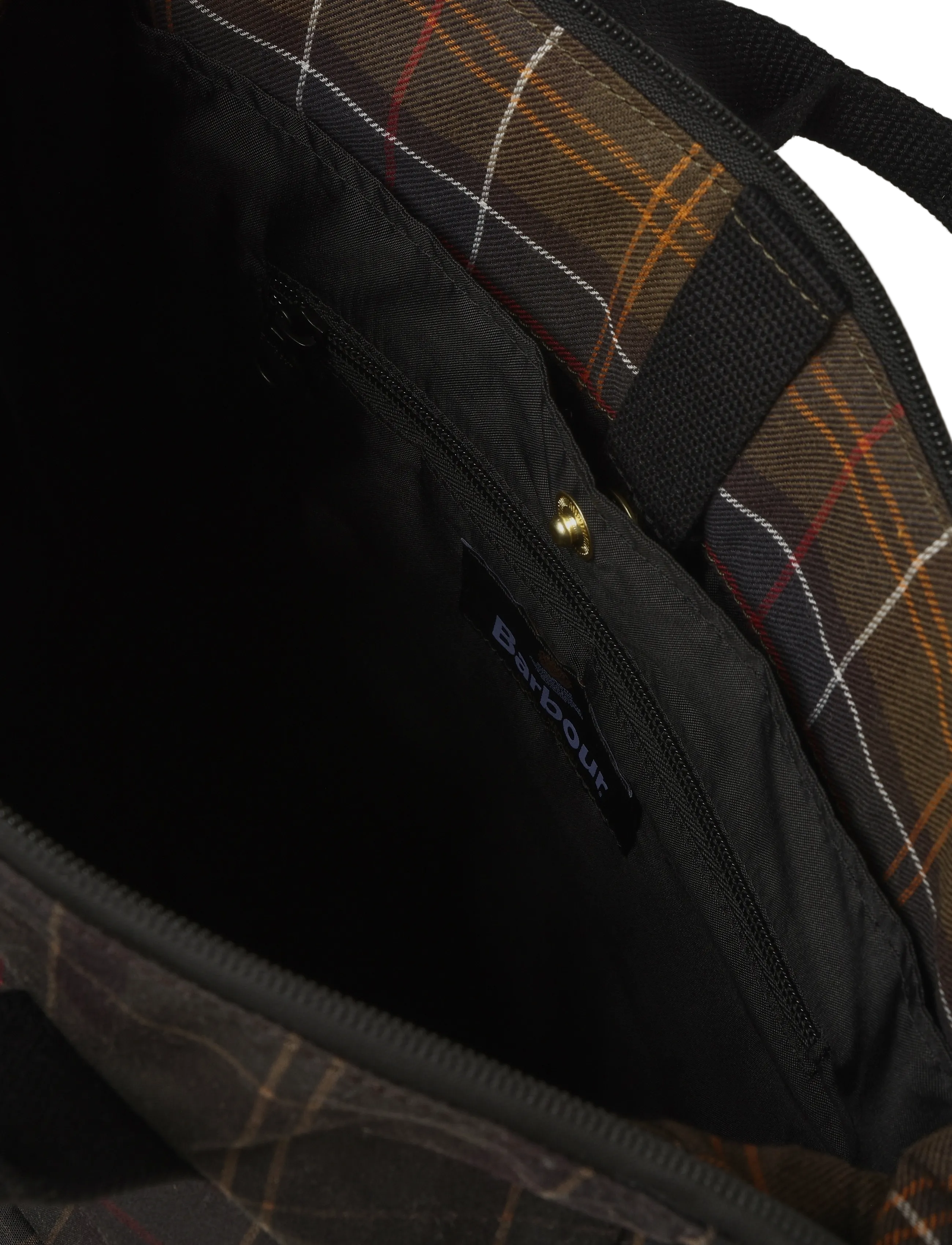 Barbour - Barbour Field Tartan Wax Backpack - business backpacks - dark classic tartan - 4
