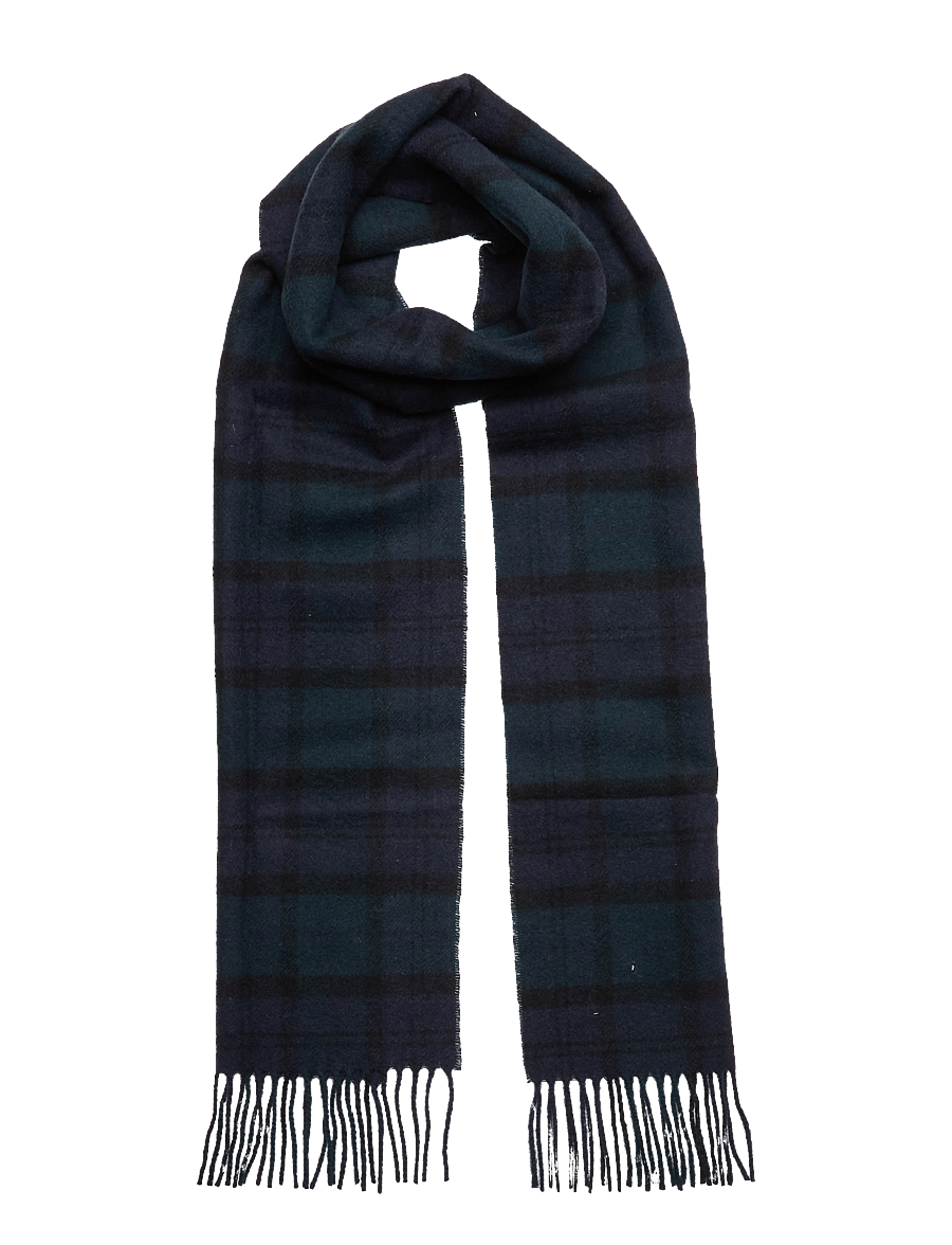 Barbour - Barbour Tartan Lambswool Scarf - shoppa efter tillfälle - navy - 0