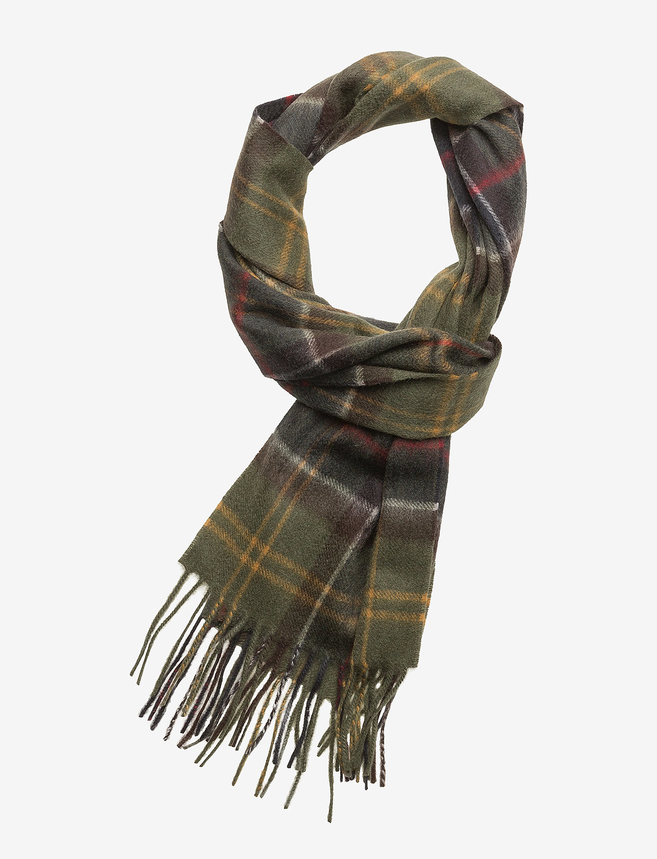 Barbour Barbour Wool Cashmere Tartan Scarf - Accessoarer - CLASSIC TARTAN / green