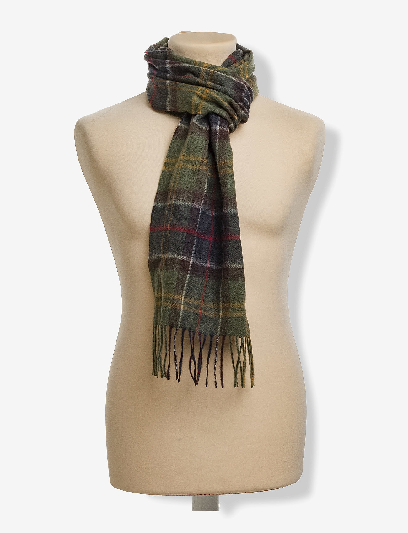 Barbour - Barbour Wool Cashmere Tartan Scarf - winter scarves - classic tartan - 1