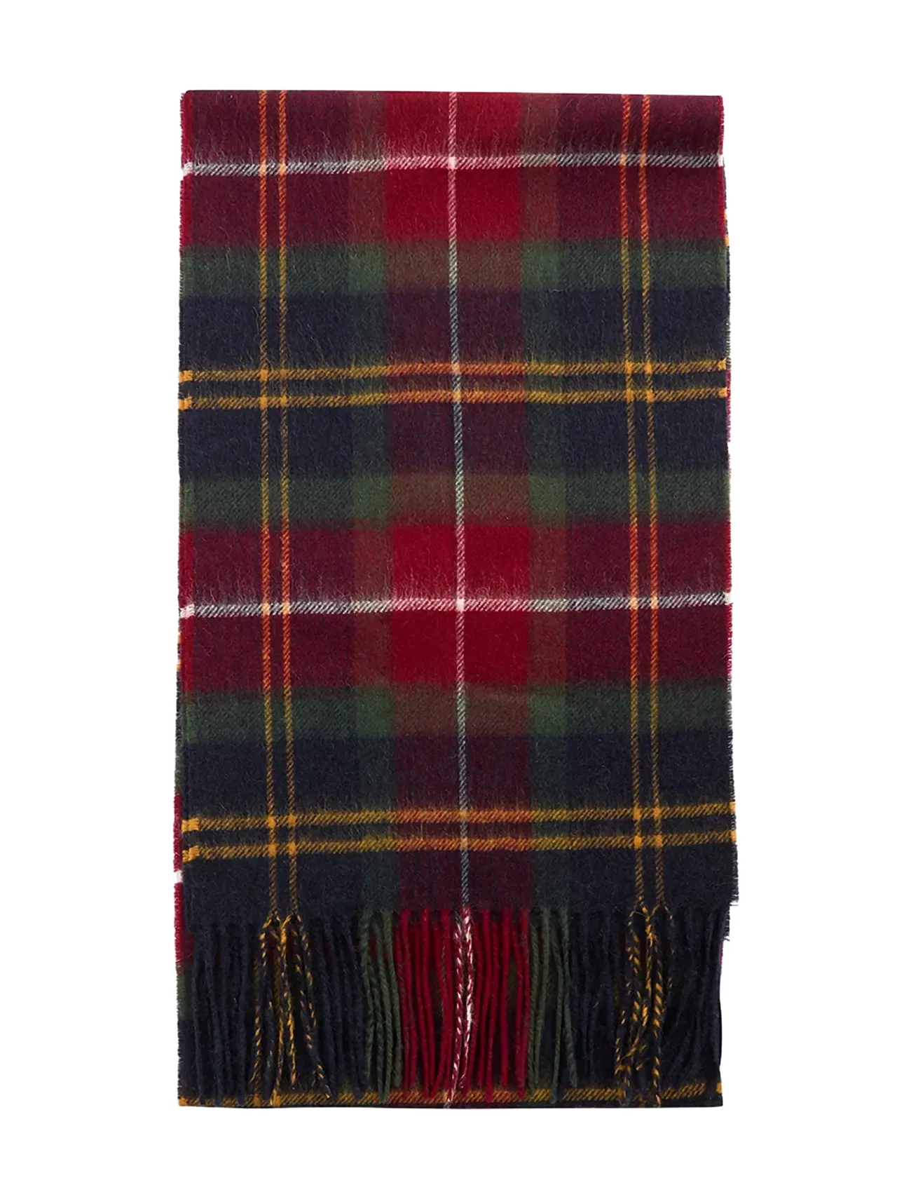 Barbour Barbour Wool Cashmere Tartan Scarf - Barbour - WINTERBERRY TARTAN / red