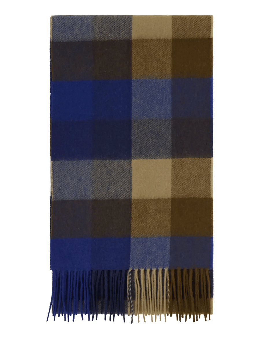 Barbour - Barbour Lambswool Tattersall Scarf - navy mix - 0