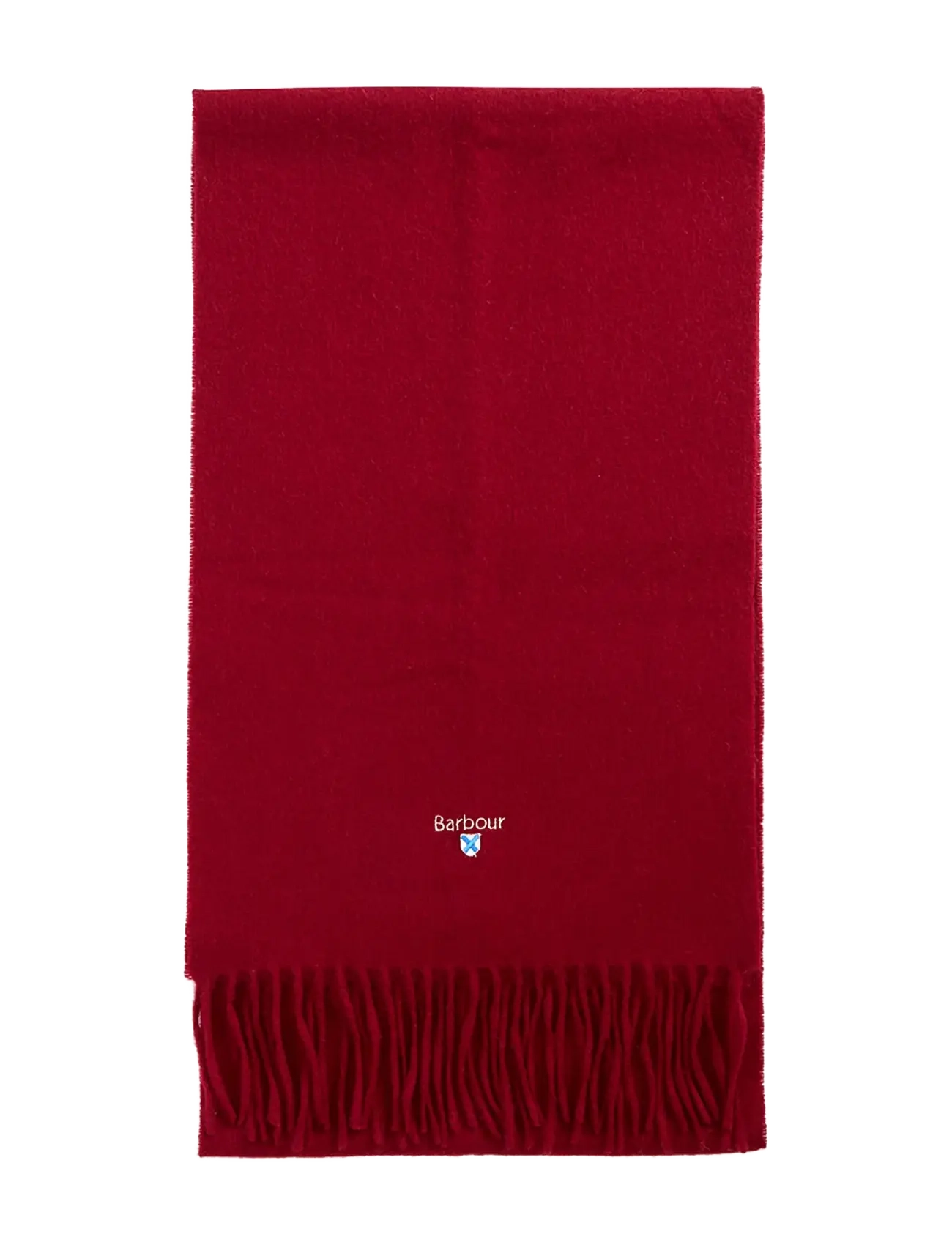 Barbour Barbour Plain Lambswool Scarf - Winter scarves - BIKING RED / red