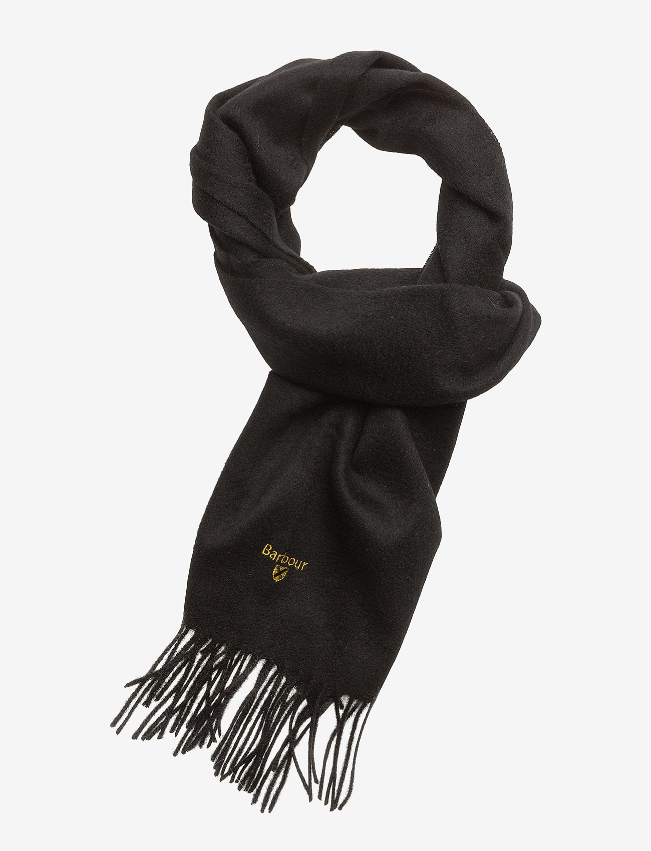 Barbour Barbour Plain Lambswool Scarf - Sjalar & Halsdukar - BLACK / black