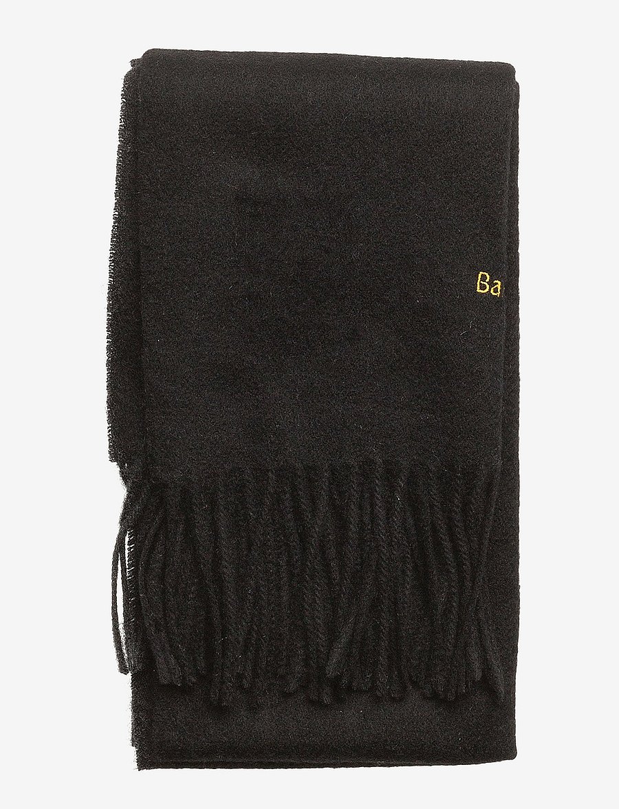 Barbour - Barbour Plain Lambswool Scarf - halsdukar - black - 1
