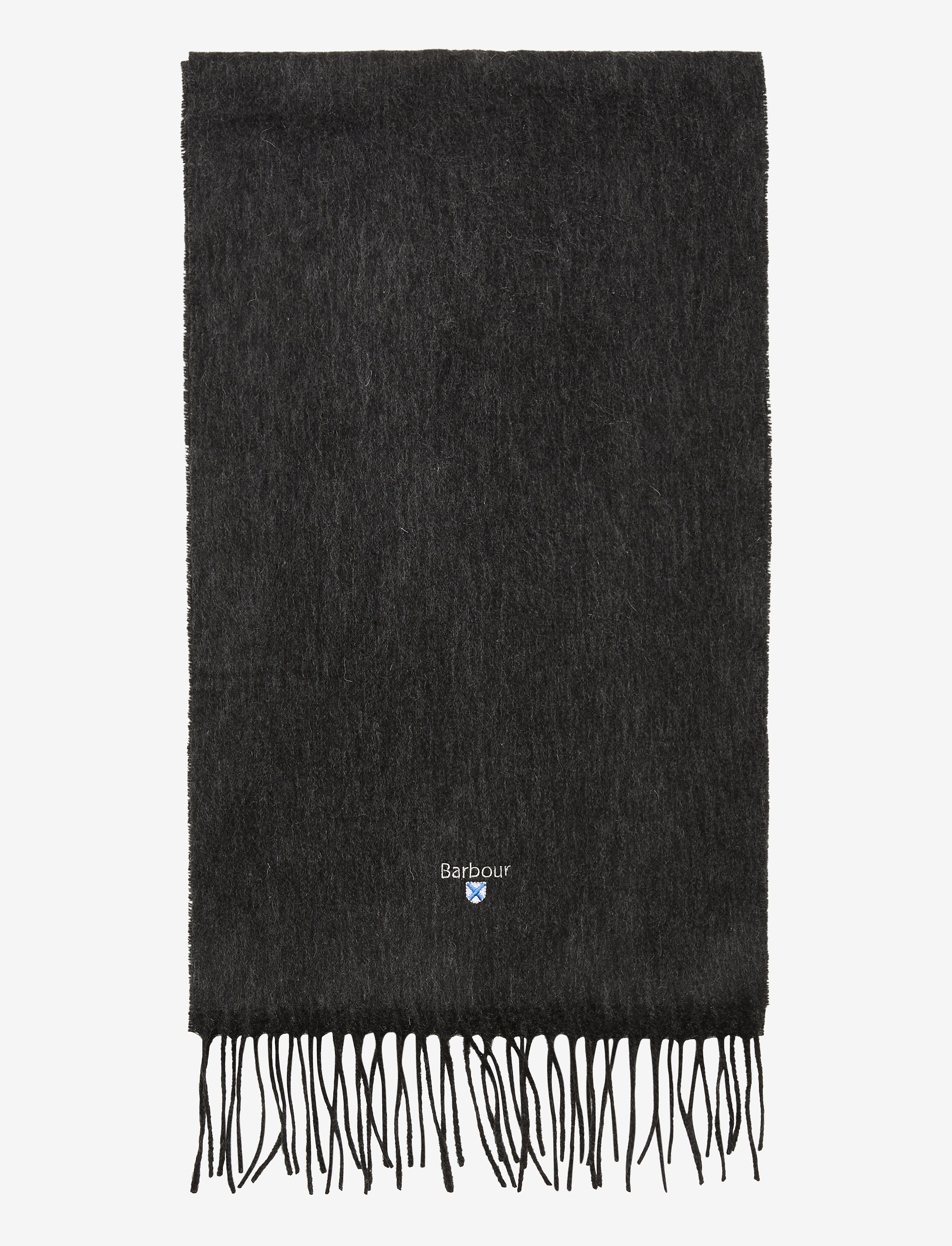 Barbour - Barbour Plain Lambswool Scarf - winter scarves - black - 1