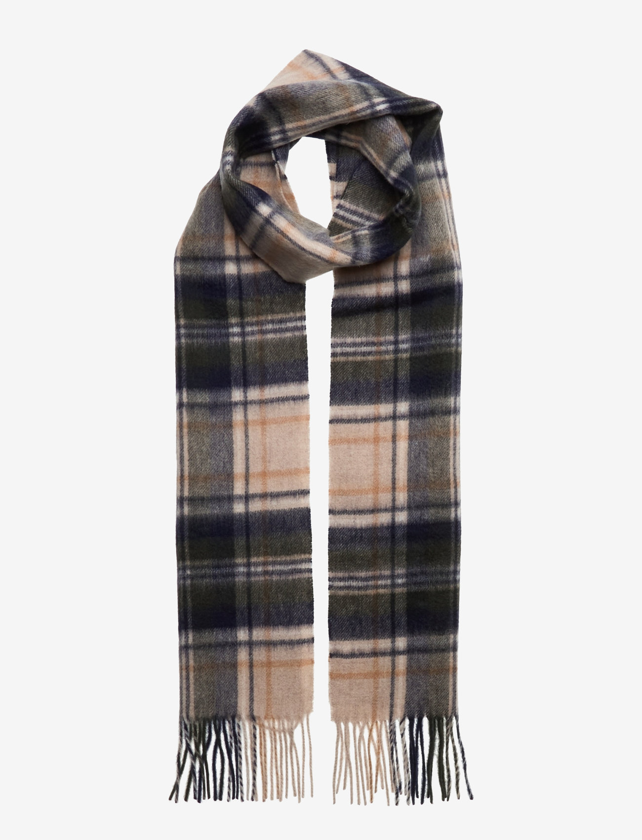 Barbour - Barbour New Check Tartan Scarf - halsdukar - sand beige plaid - 0