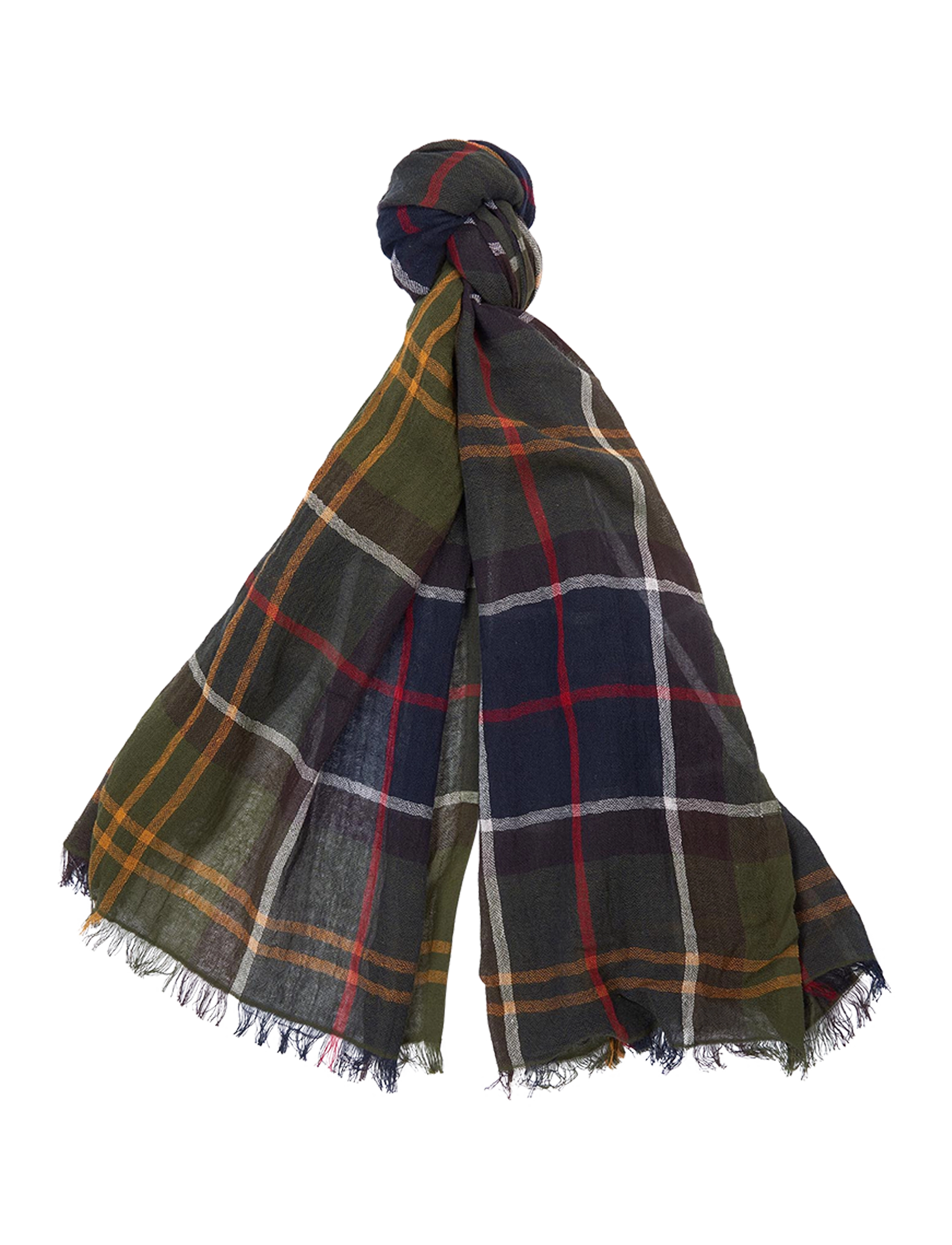 Barbour Barbour Welton Scarf - Aksesuāri - CLASSIC TARTAN / green