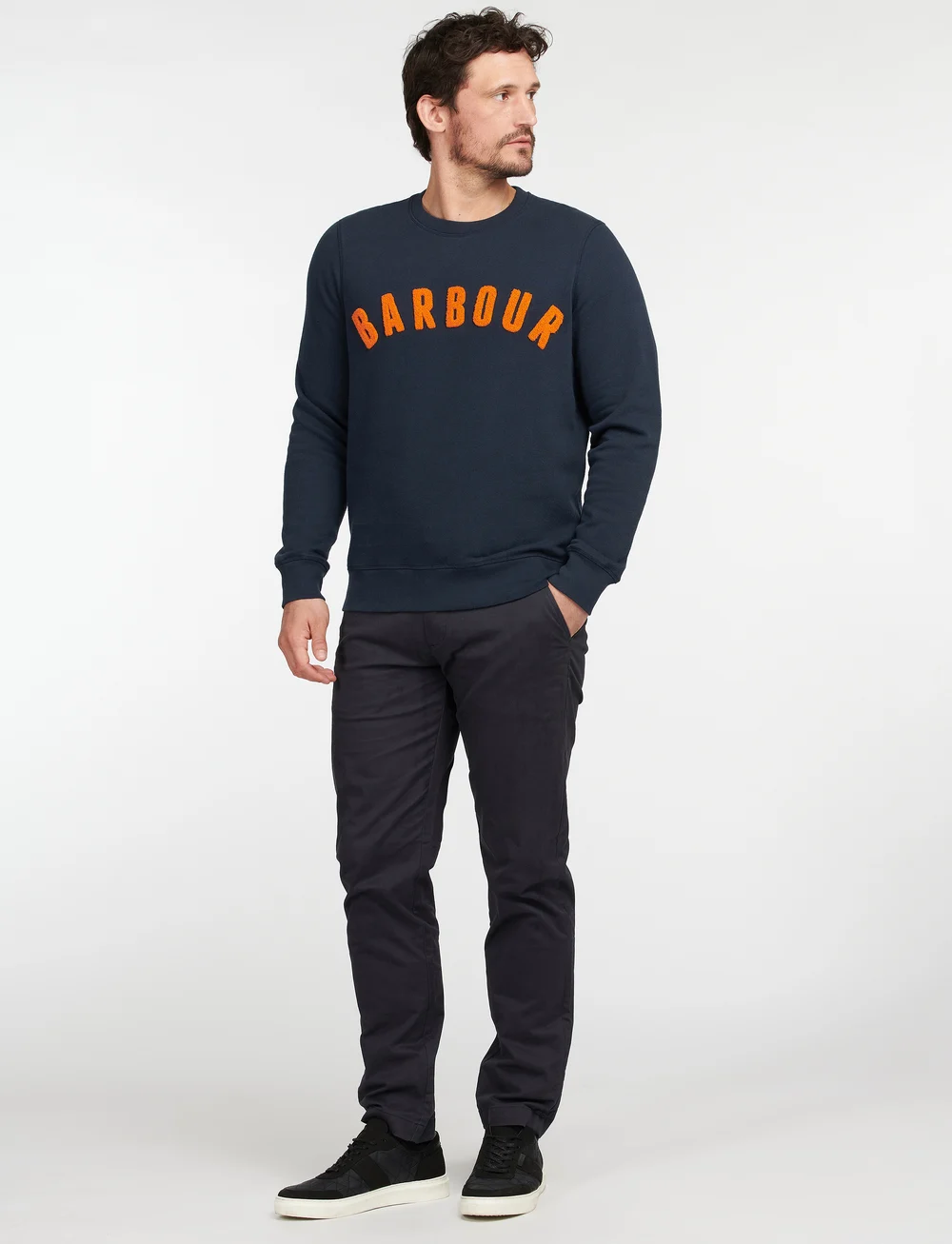 Barbour - Barbour Prep Logo Crew - shoppa efter tillfälle - navy - 4