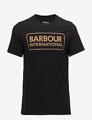Barbour - B.Intl Essential Large Logo Tee - short-sleeved t-shirts - black - 0