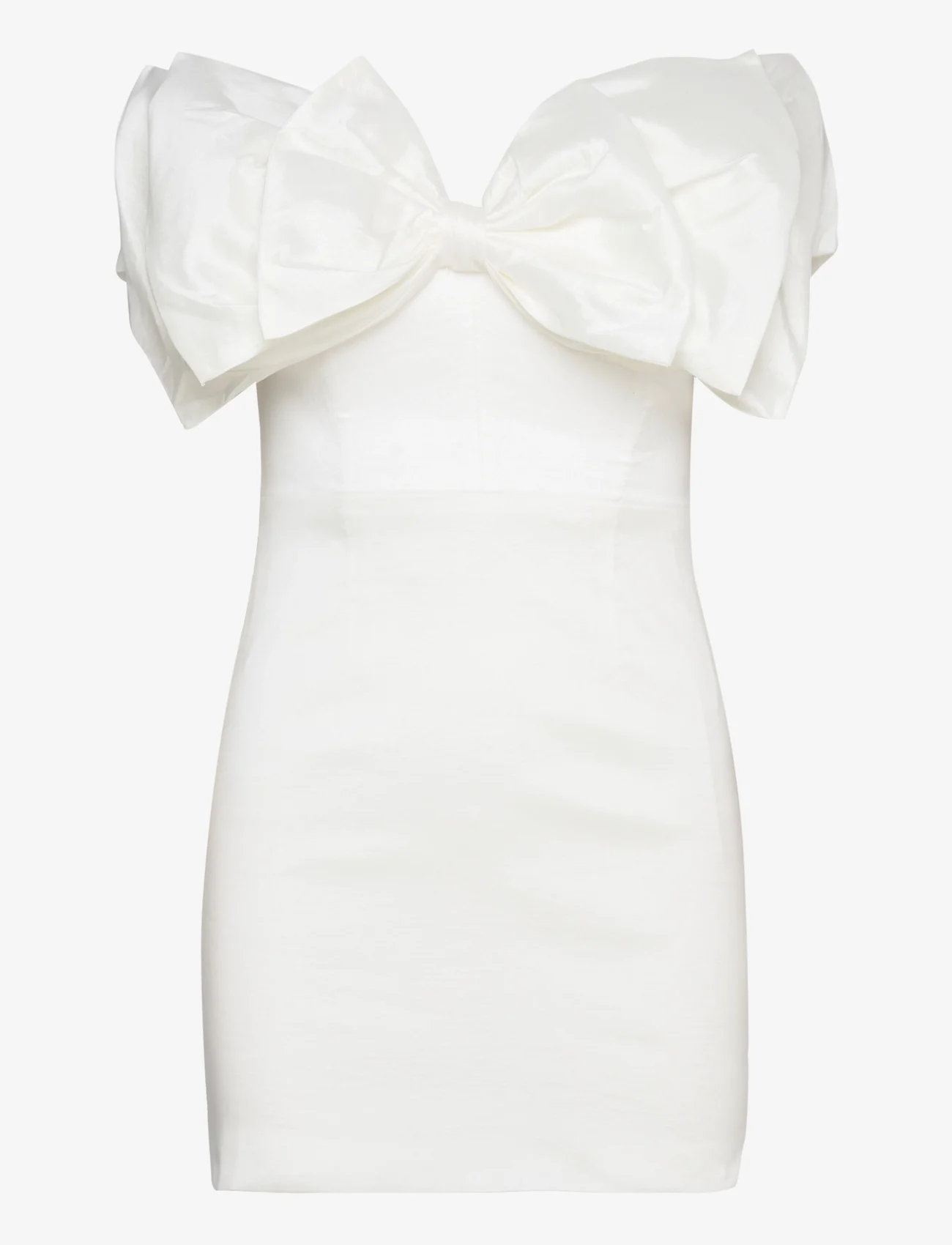 Bardot - MINI BOW DRESS - festklänningar - white - 1