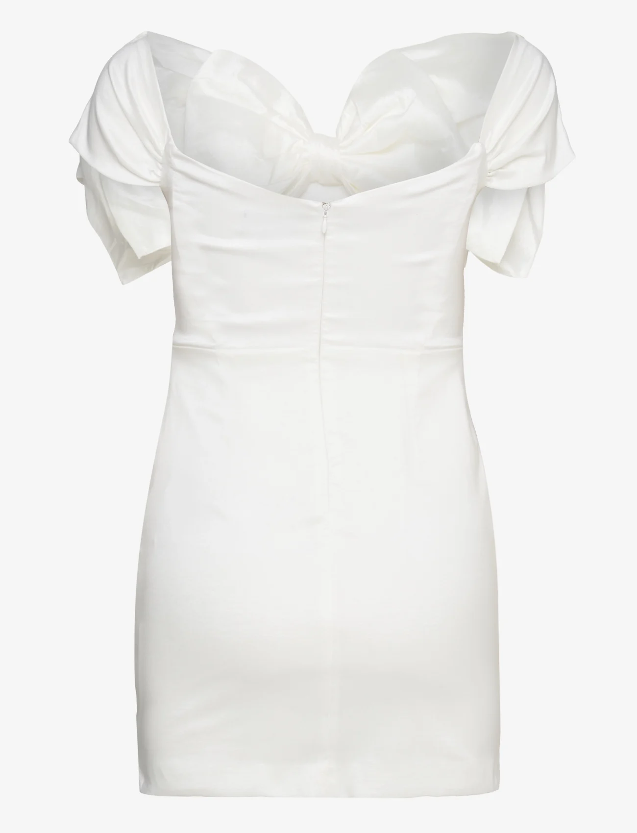 Bardot - MINI BOW DRESS - festklær til outlet-priser - white - 1