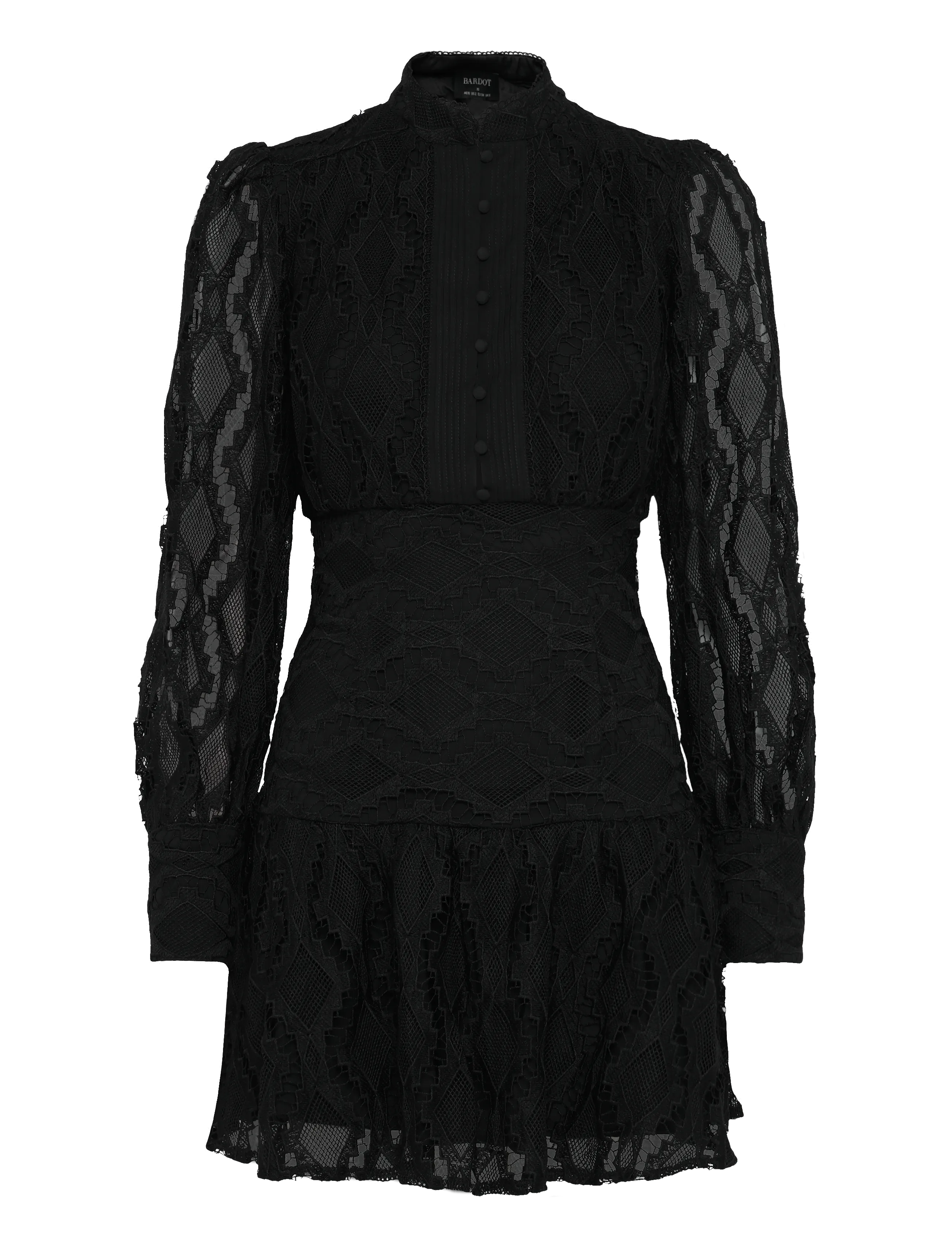 Bardot REMY LACE DRESS - Erilised sündmused - BLACK / black