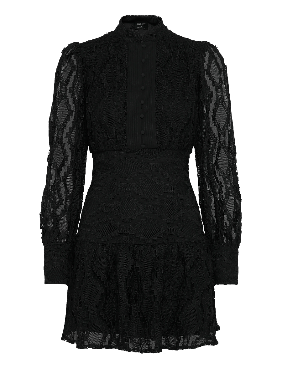 Bardot - REMY LACE DRESS - pitskleidid - black - 0