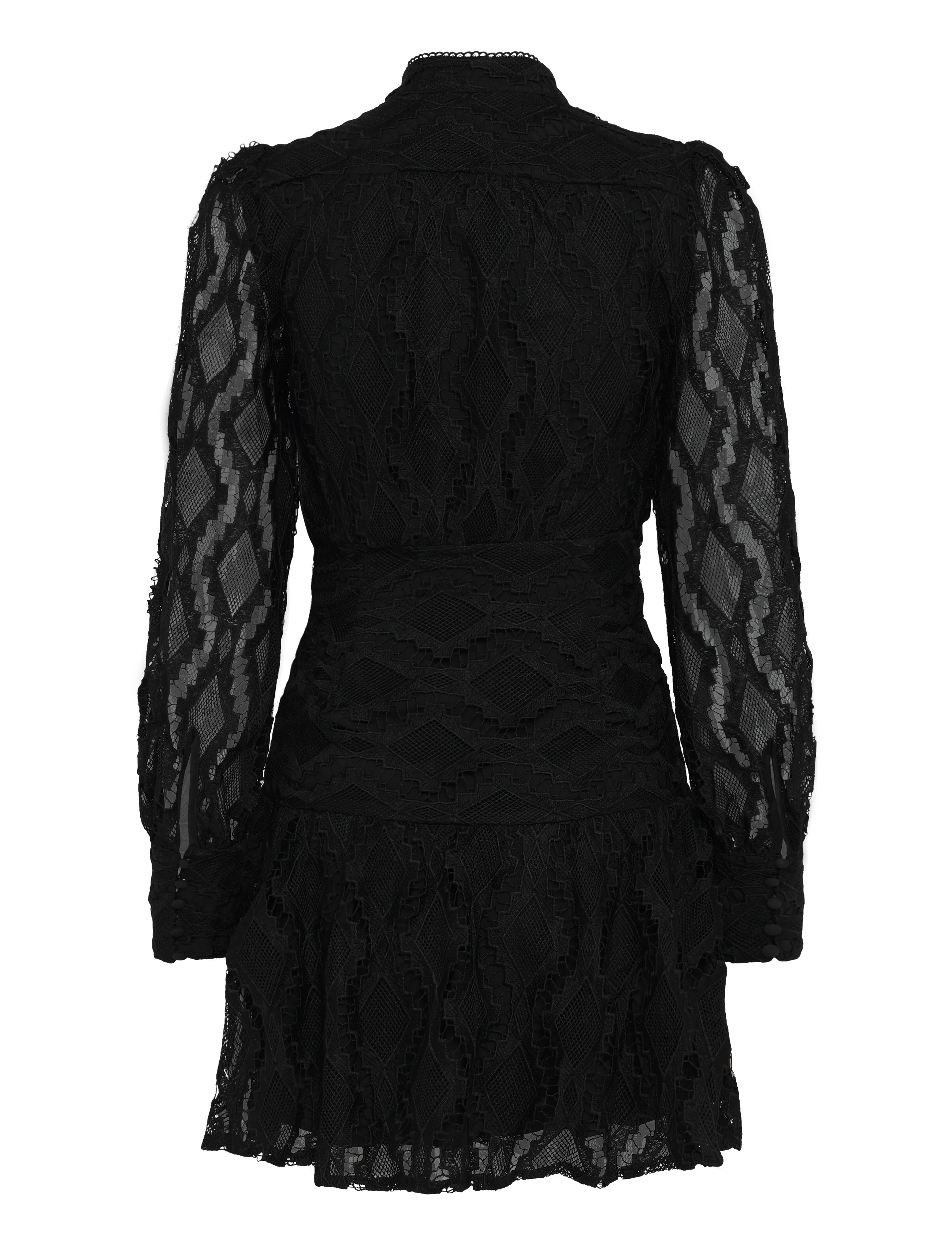 Bardot - REMY LACE DRESS - pitskleidid - black - 1