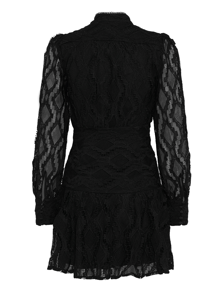 Bardot - REMY LACE DRESS - pitskleidid - black - 1