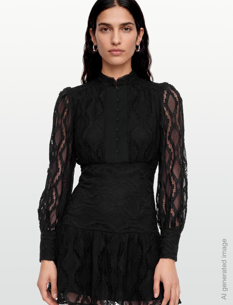 Bardot - REMY LACE DRESS - lace dresses - black - 3