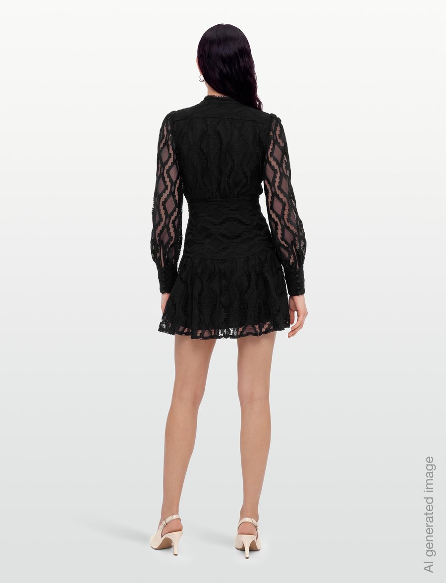 Bardot - REMY LACE DRESS - lace dresses - black - 4