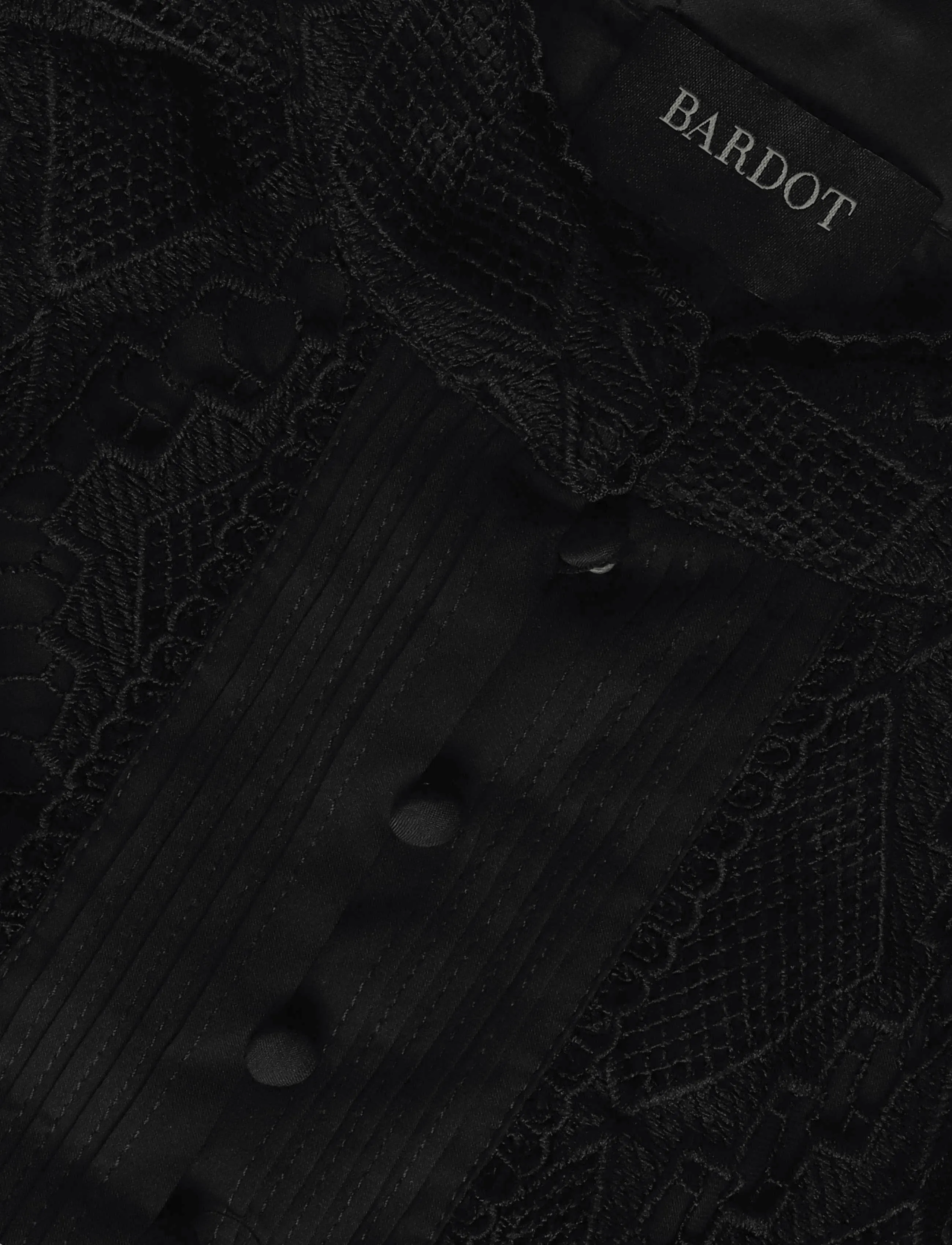 Bardot - REMY LACE DRESS - pitskleidid - black - 2