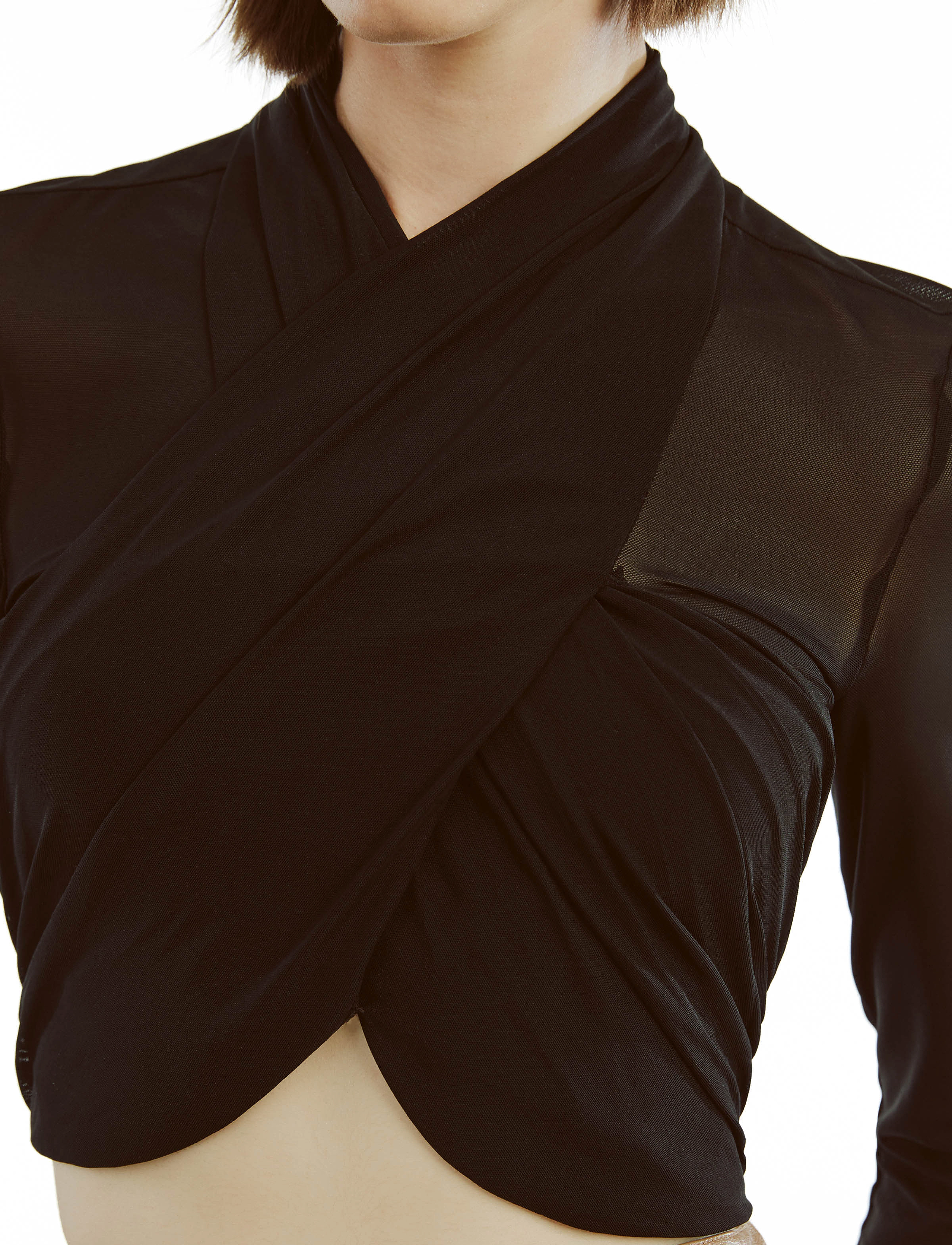 Bardot - ALIYAH TOP - langärmlige blusen - black - 5