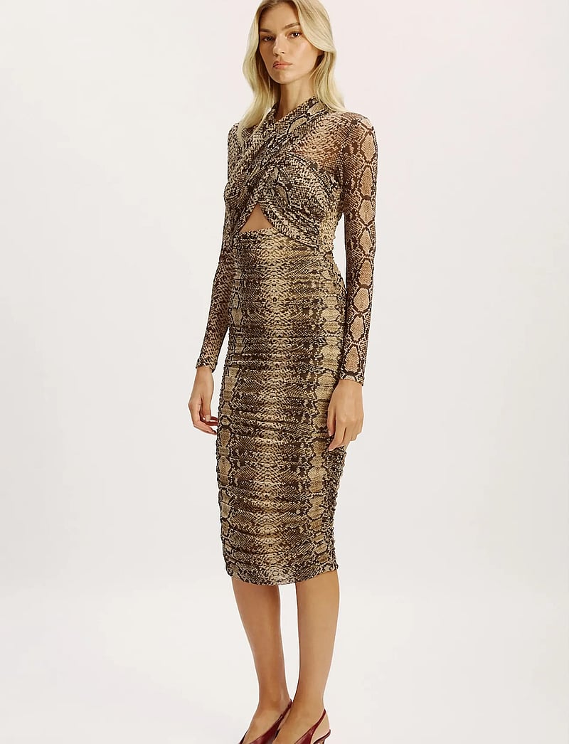 Bardot - ALIYAH PRINTED MIDI DRESS - etuikleider - snake skin - 3