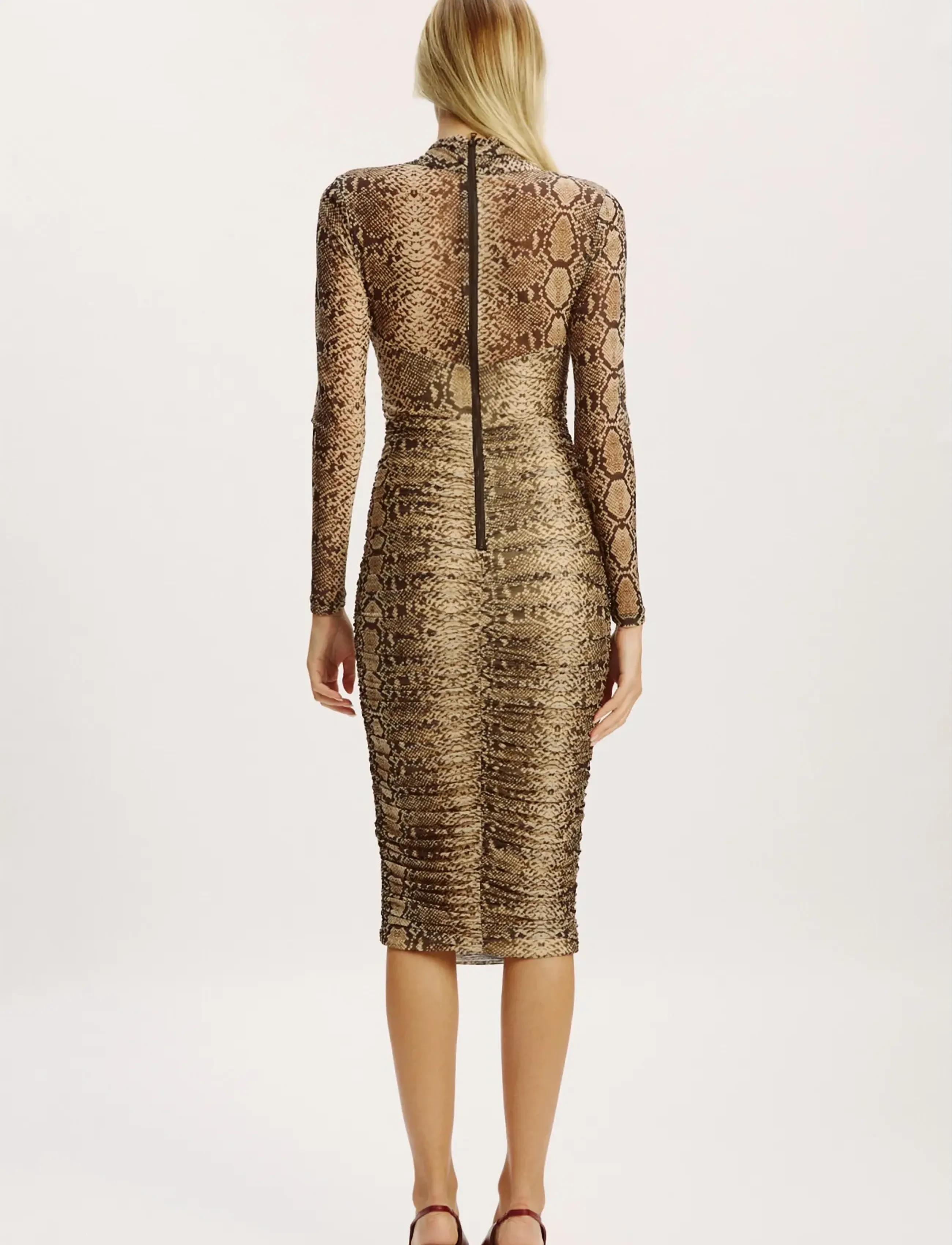 Bardot - ALIYAH PRINTED MIDI DRESS - etuikleider - snake skin - 4