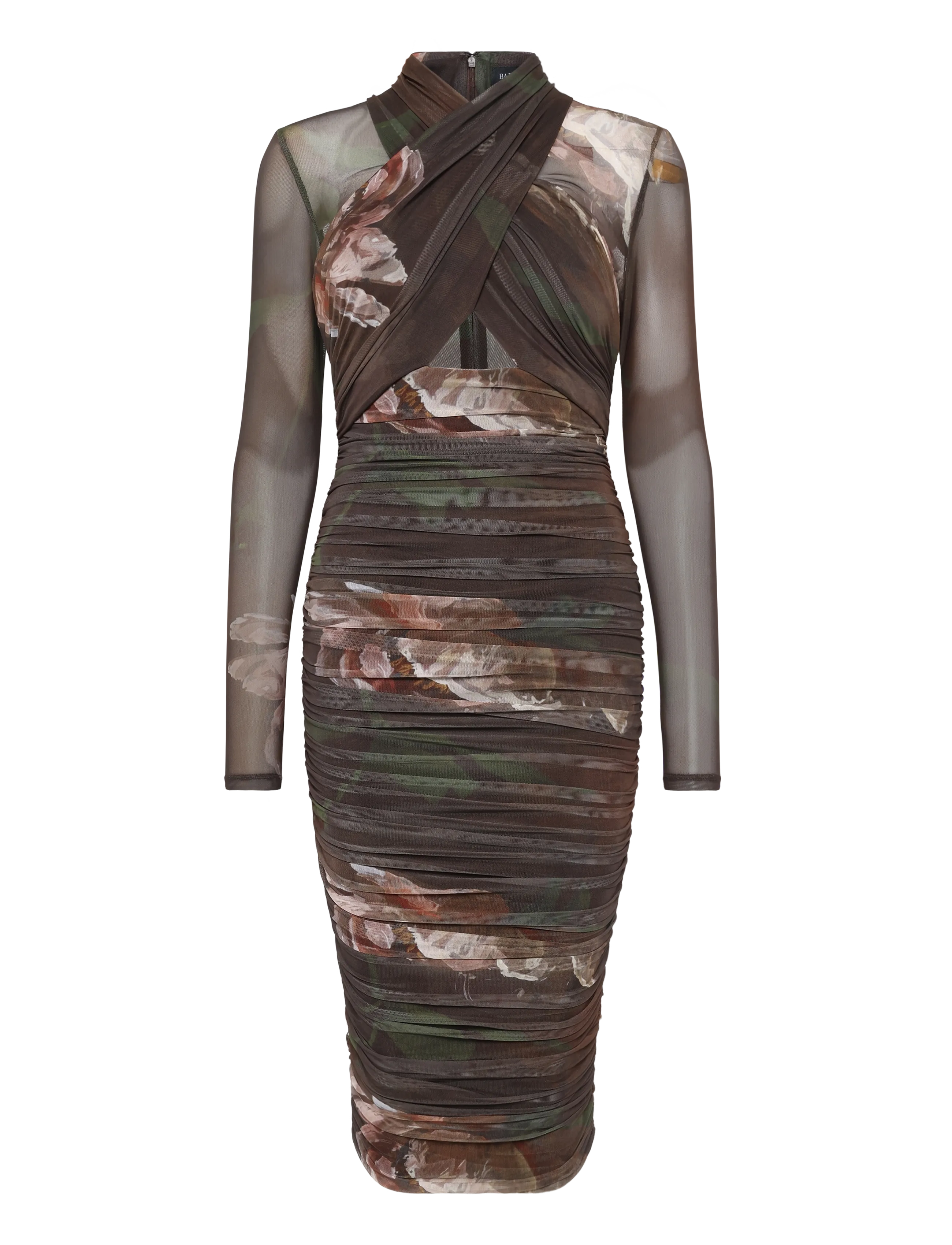 Bardot - ALIYAH PRINTED MIDI DRESS - midikleidid - choc fl - 1