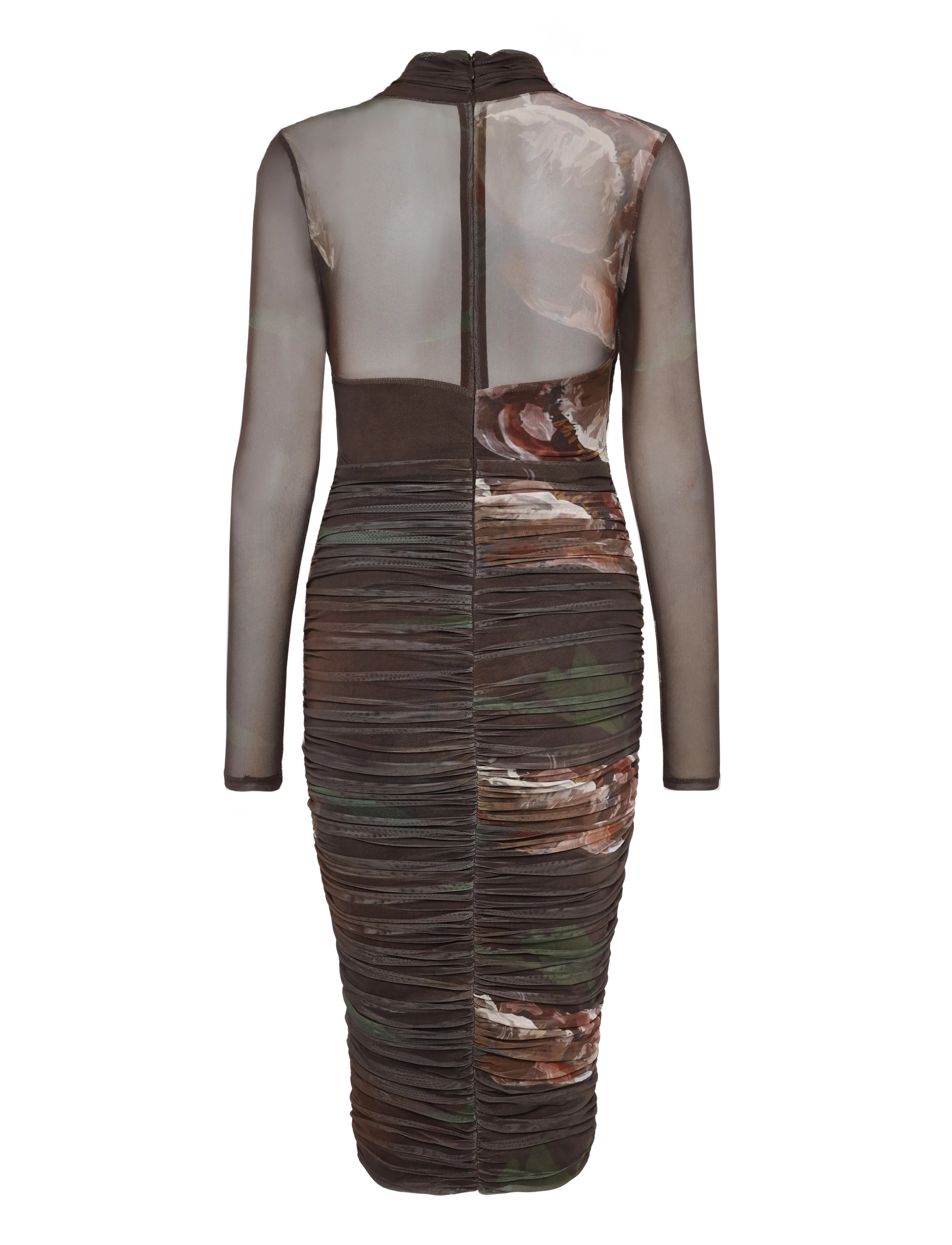 Bardot - ALIYAH PRINTED MIDI DRESS - midikleidid - choc fl - 2