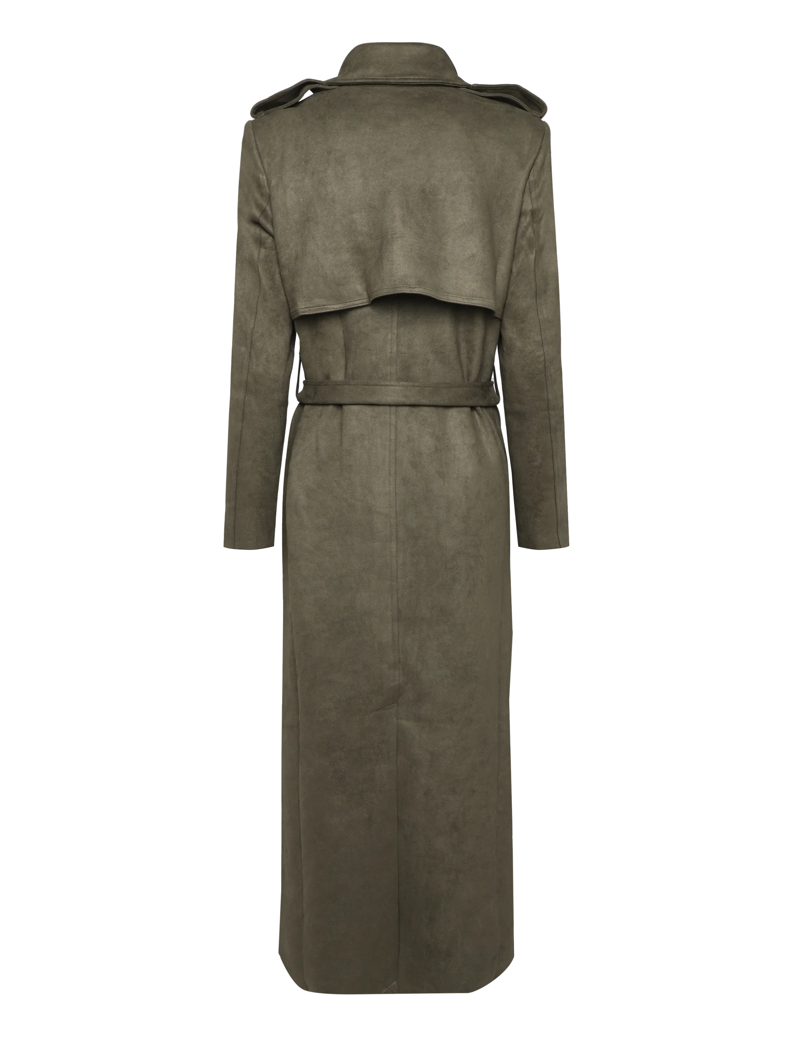 Bardot - KIRA VEGAN SUEDE TRENCH COAT - khaki - 1