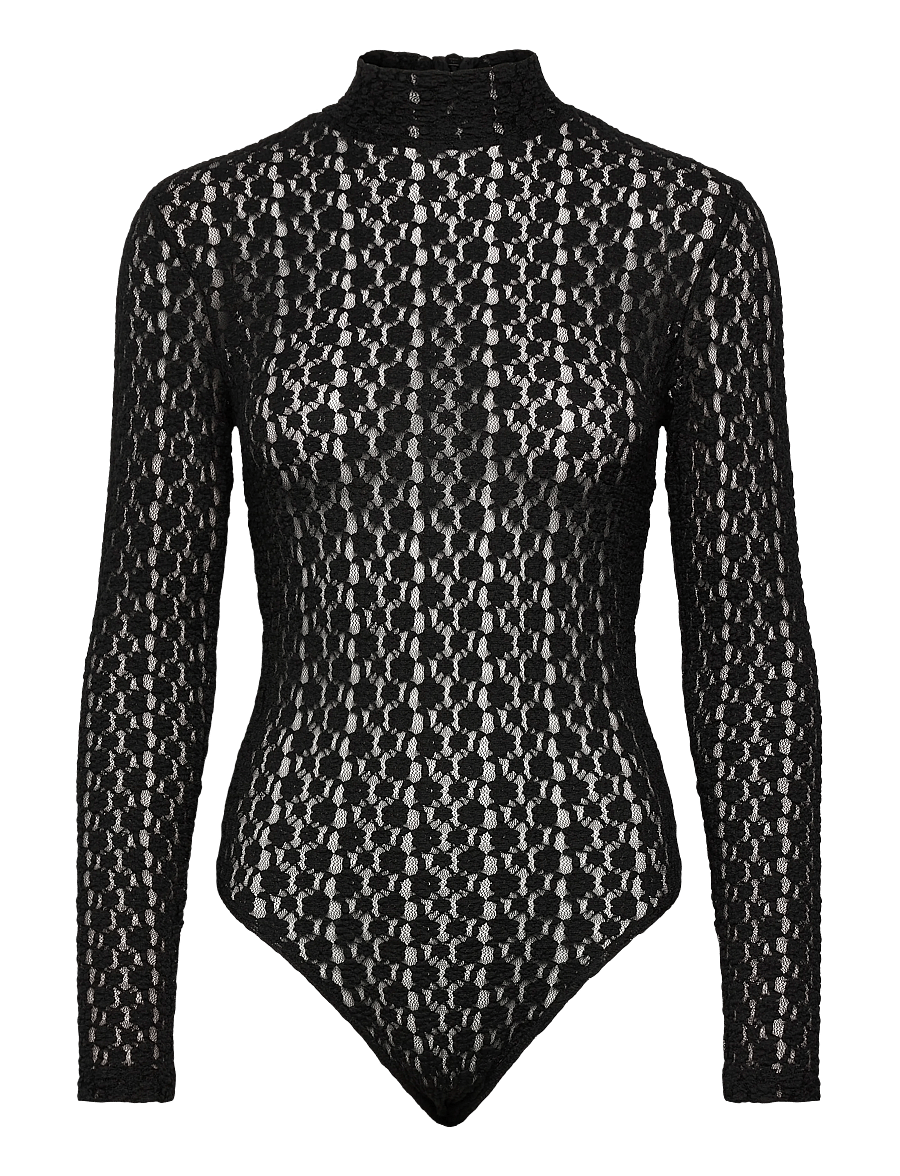 Bardot - VEZZA FLORAL MESH BODYSUIT - bodies - black - 1