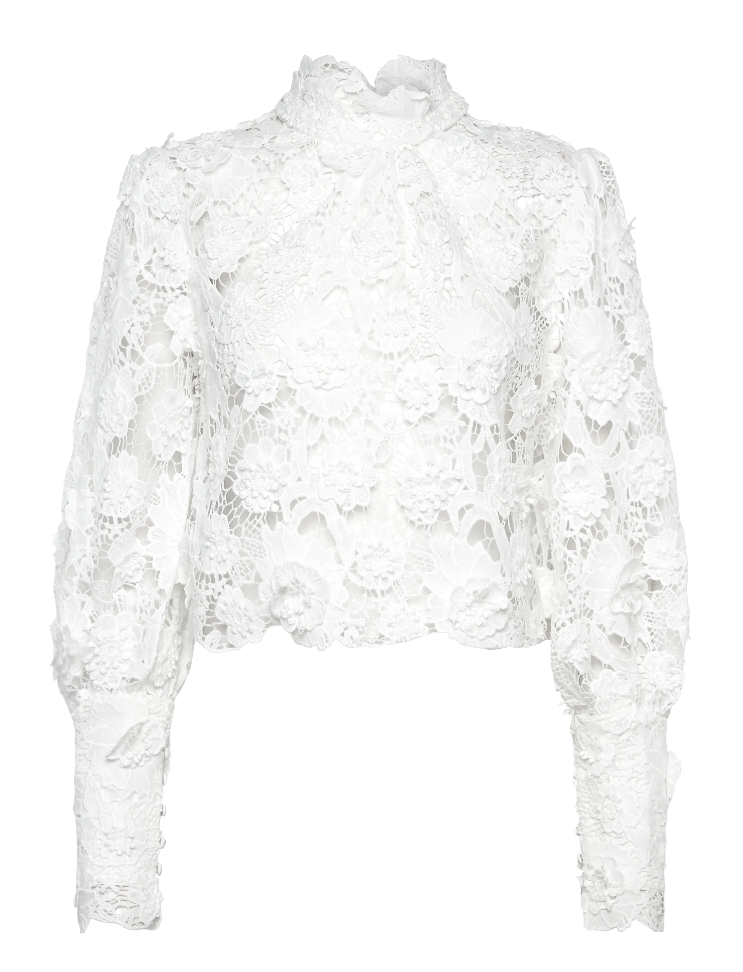 Bardot LACE GEORGIA TOP - Blusen & Hemden - IVORY / white
