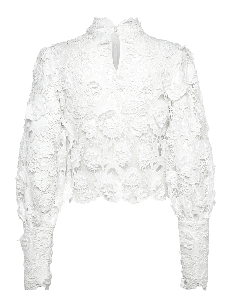 Bardot - LACE GEORGIA TOP - pikkade varrukatega pluusid - ivory - 1