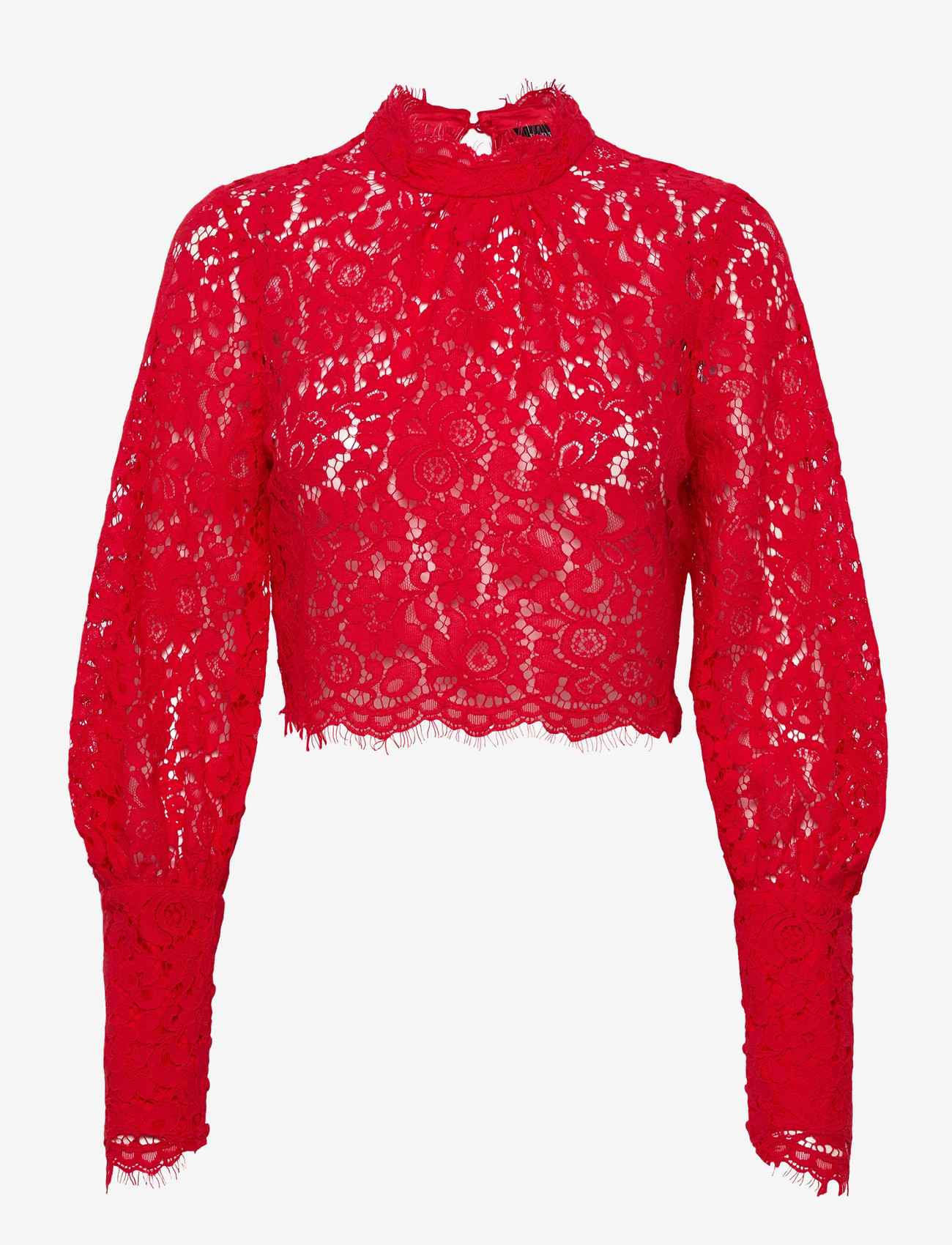 Bardot - LACE GEORGIA TOP - långärmade blusar - fire red - 0