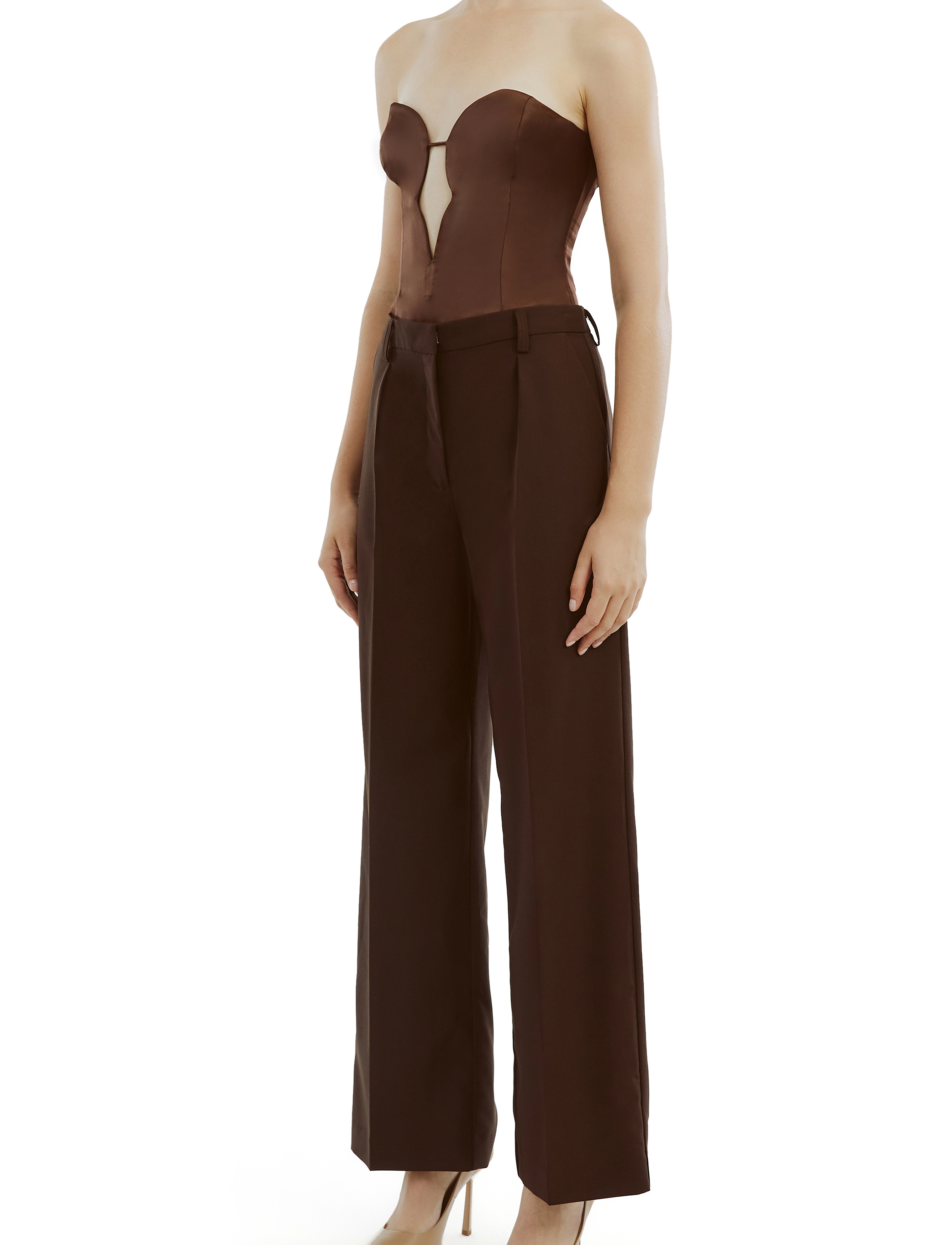 Bardot - CALLISTA PANT - dark choco - 3