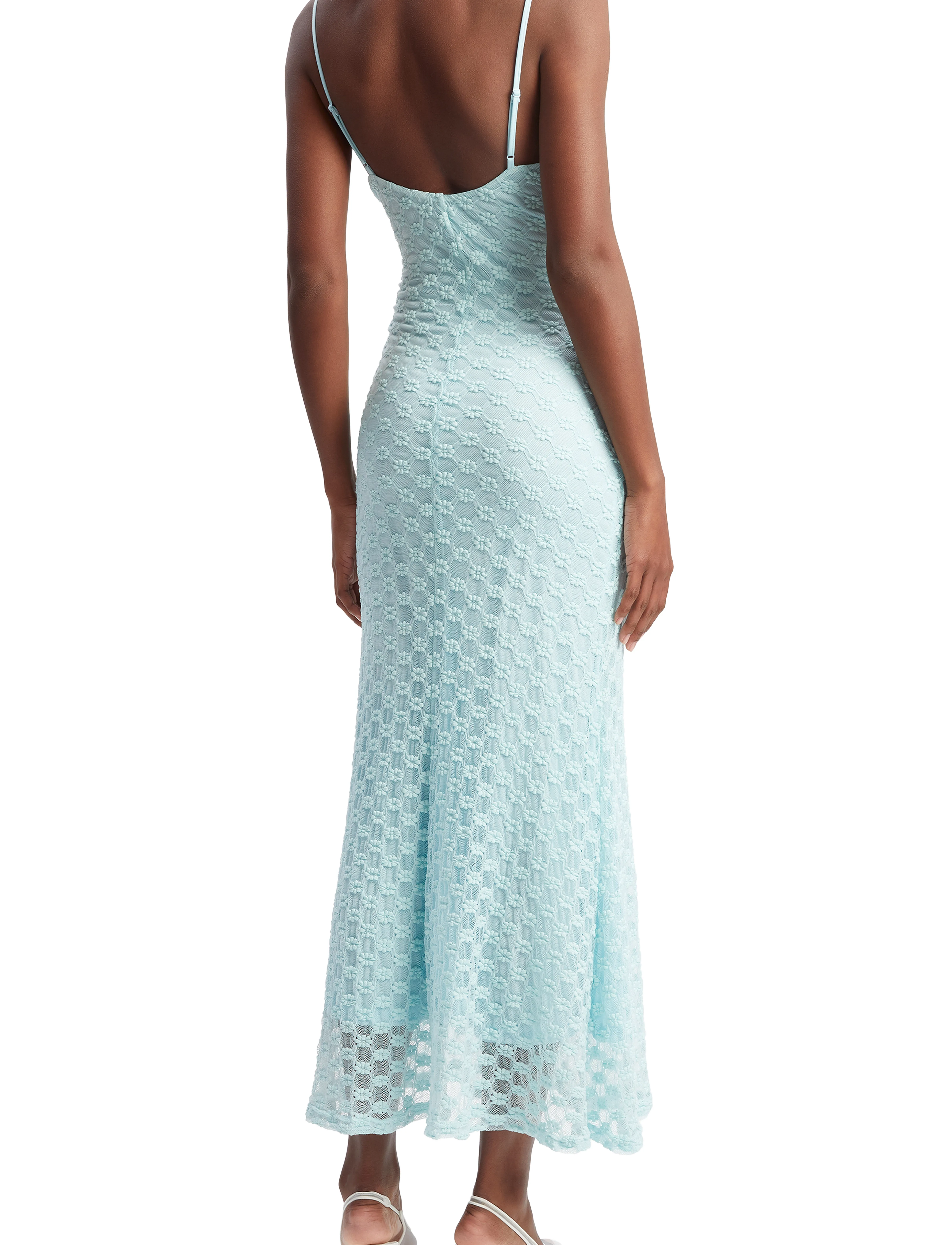 Bardot - ADONI MESH MIDI DRESS - bodycon-kjoler - aqua - 2