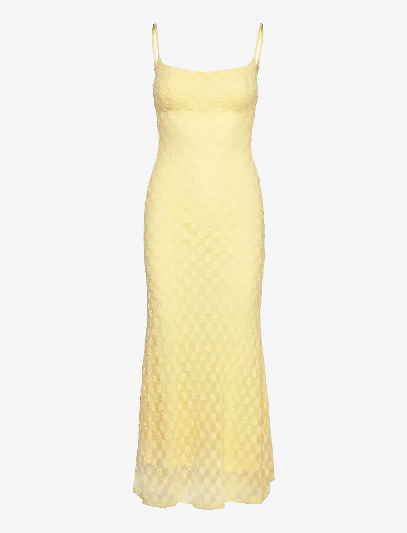 Bardot - ADONI MESH MIDI DRESS - fodralklänningar - canary yellow - 1