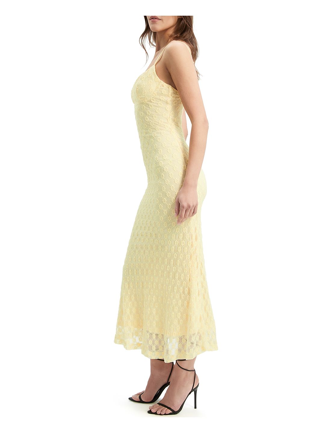 Bardot - ADONI MESH MIDI DRESS - etuikleider - canary yellow - 3