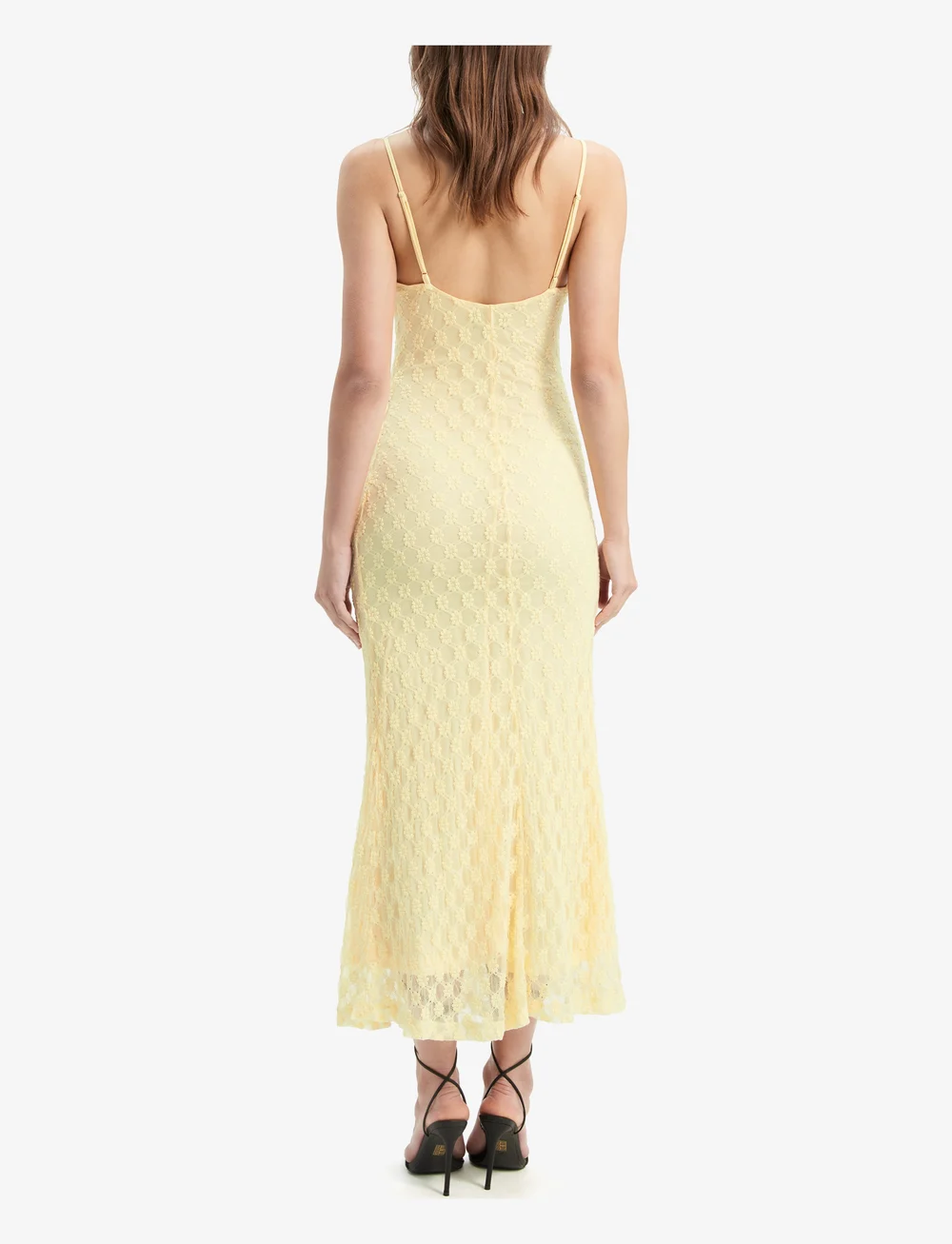 Bardot - ADONI MESH MIDI DRESS - etuikleider - canary yellow - 4