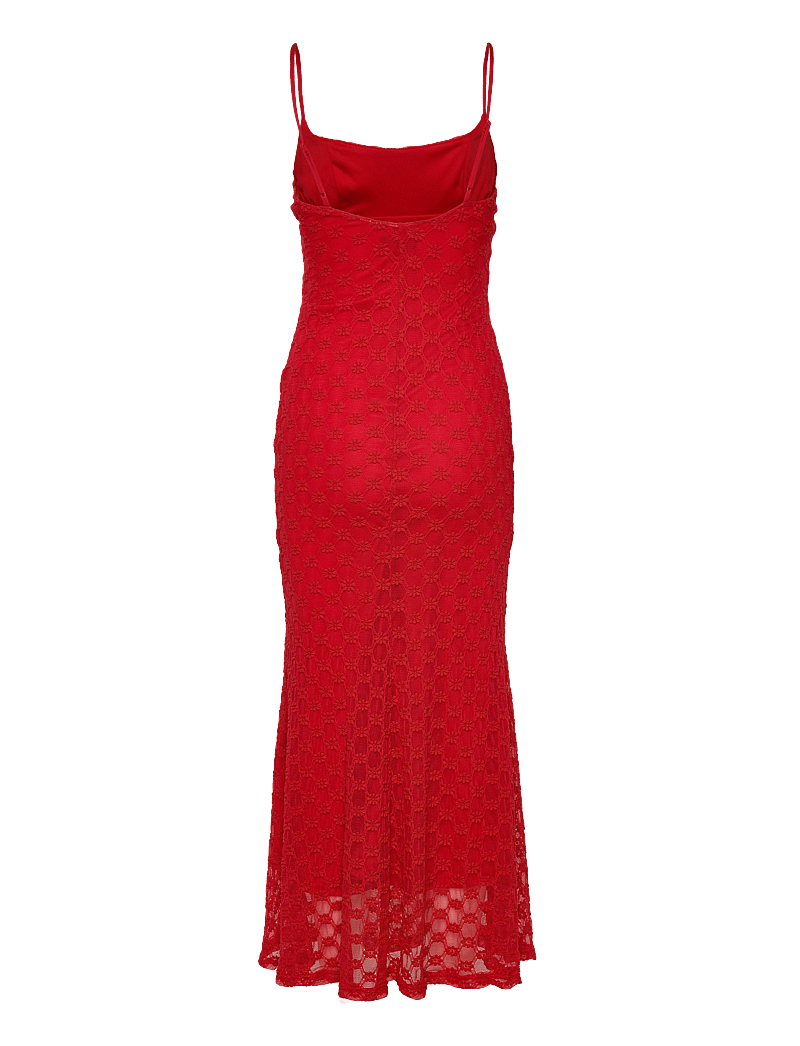 Bardot - ADONI MESH MIDI DRESS - liibuvad kleidid - fire red - 2
