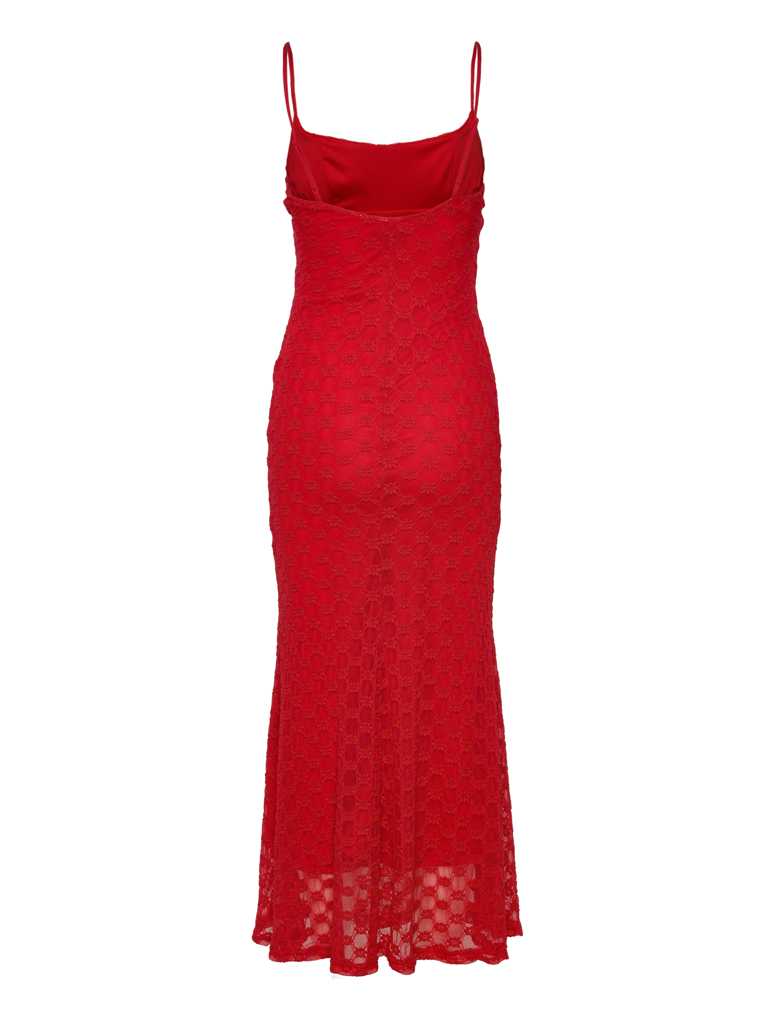 Bardot - ADONI MESH MIDI DRESS - fire red - 2