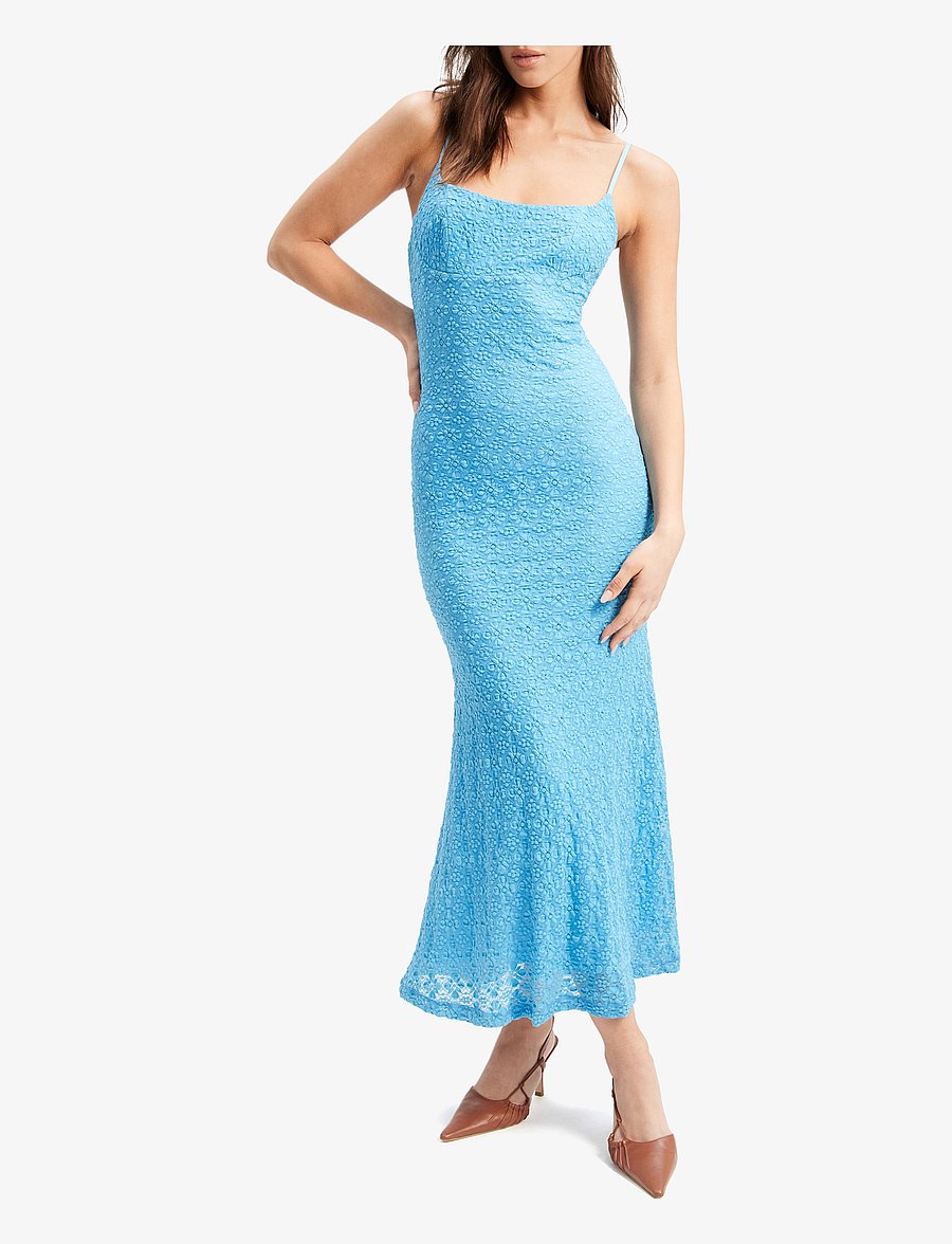 Bardot - ADONI MESH MIDI DRESS - mid blue - 0