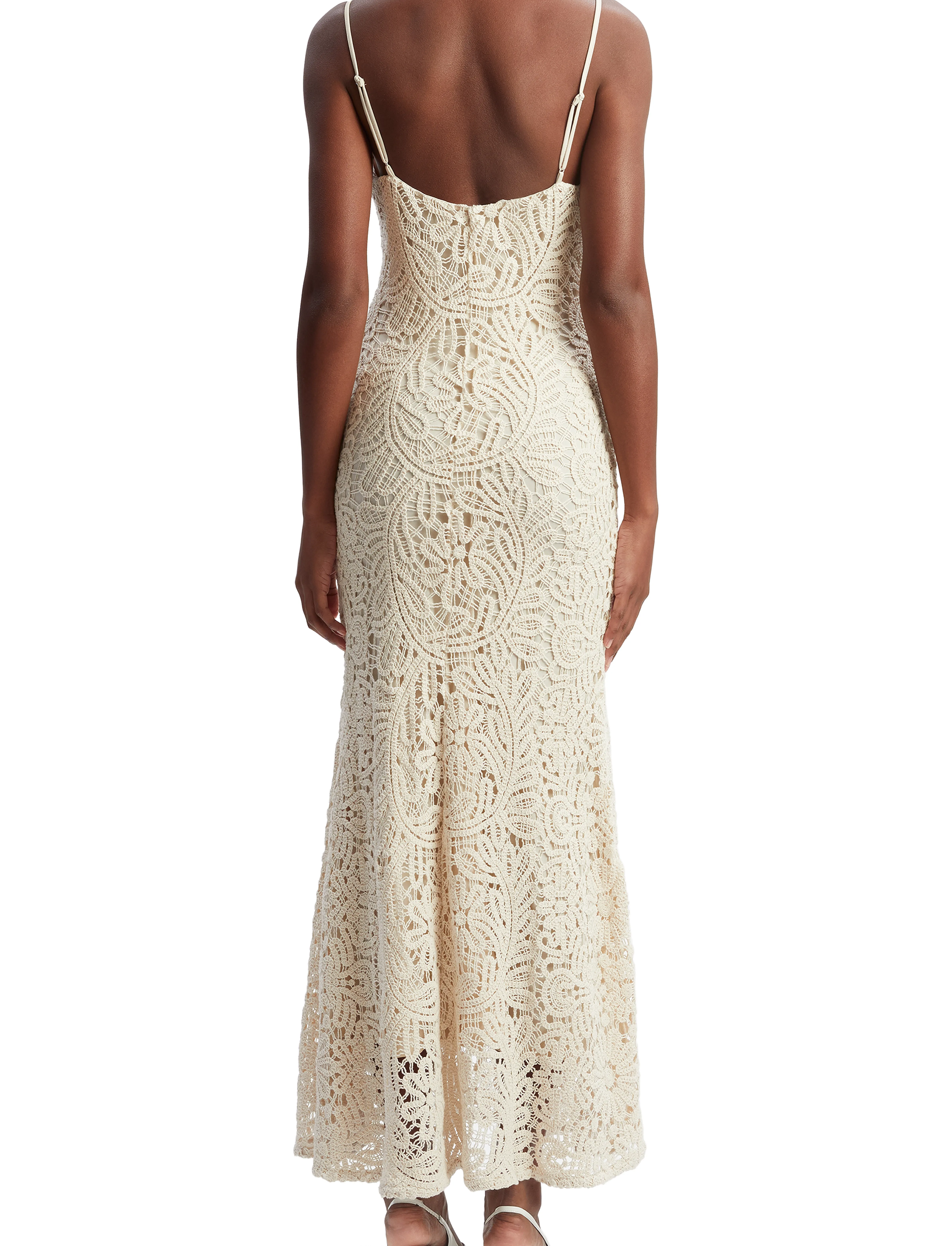 Bardot - ADONI CROCHET MIDI DRESS - light beige - 4