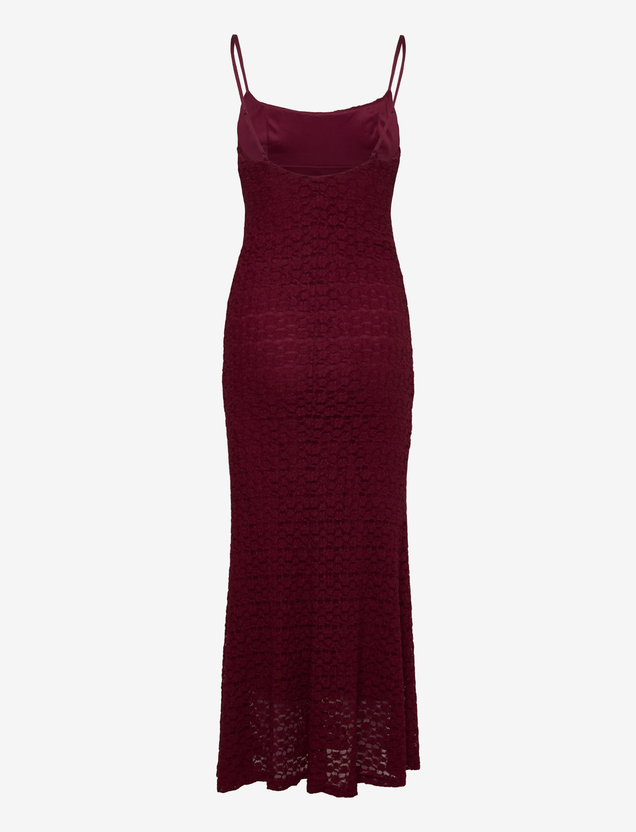Bardot - LOUISA MESH MIDI DRESS - maxi dresses - burgundy - 1