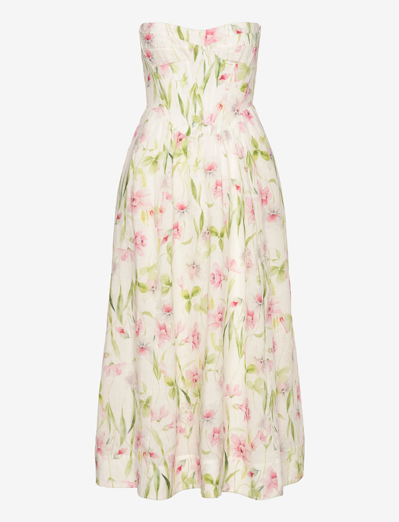 Bardot - LOLA CORSET MIDI DRESS - konfirmation - summer white floral - 1