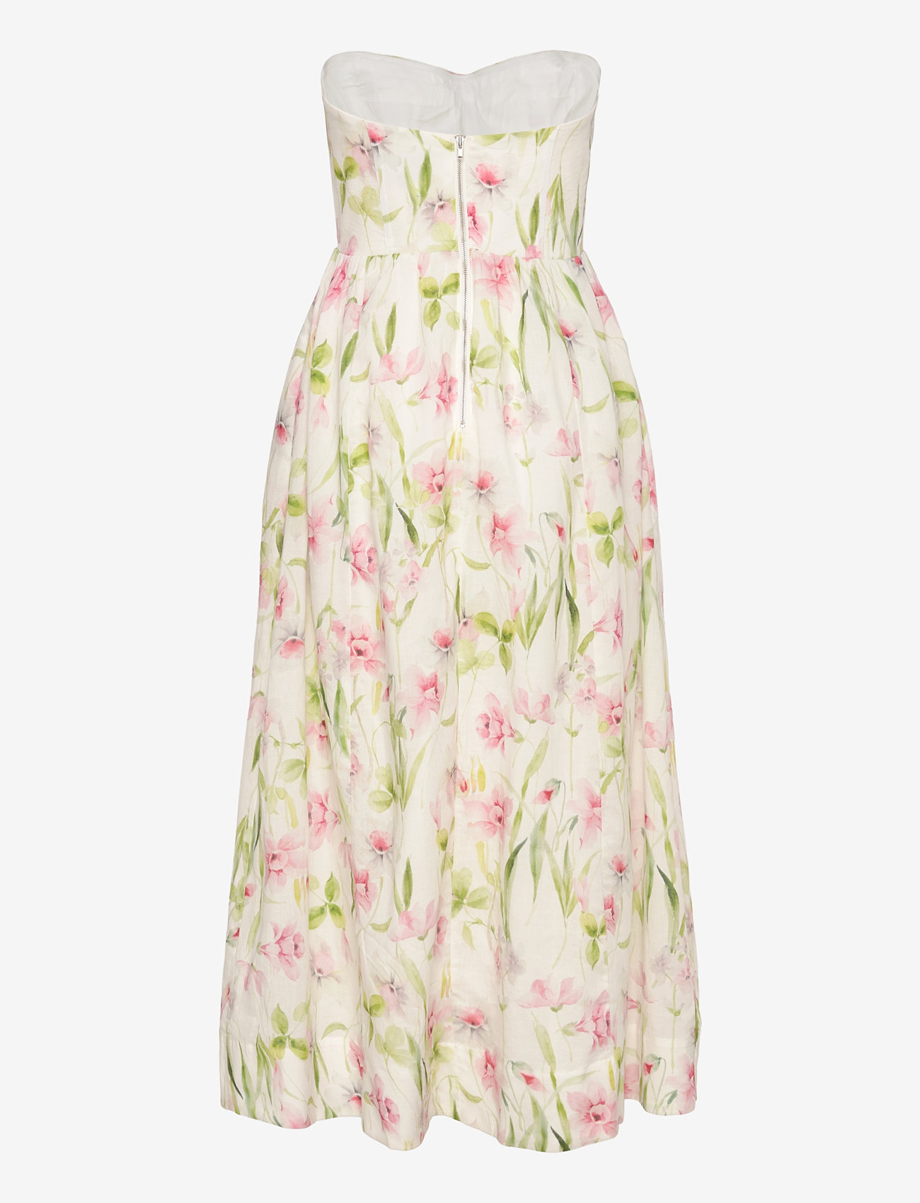 Bardot - LOLA CORSET MIDI DRESS - konfirmation - summer white floral - 2